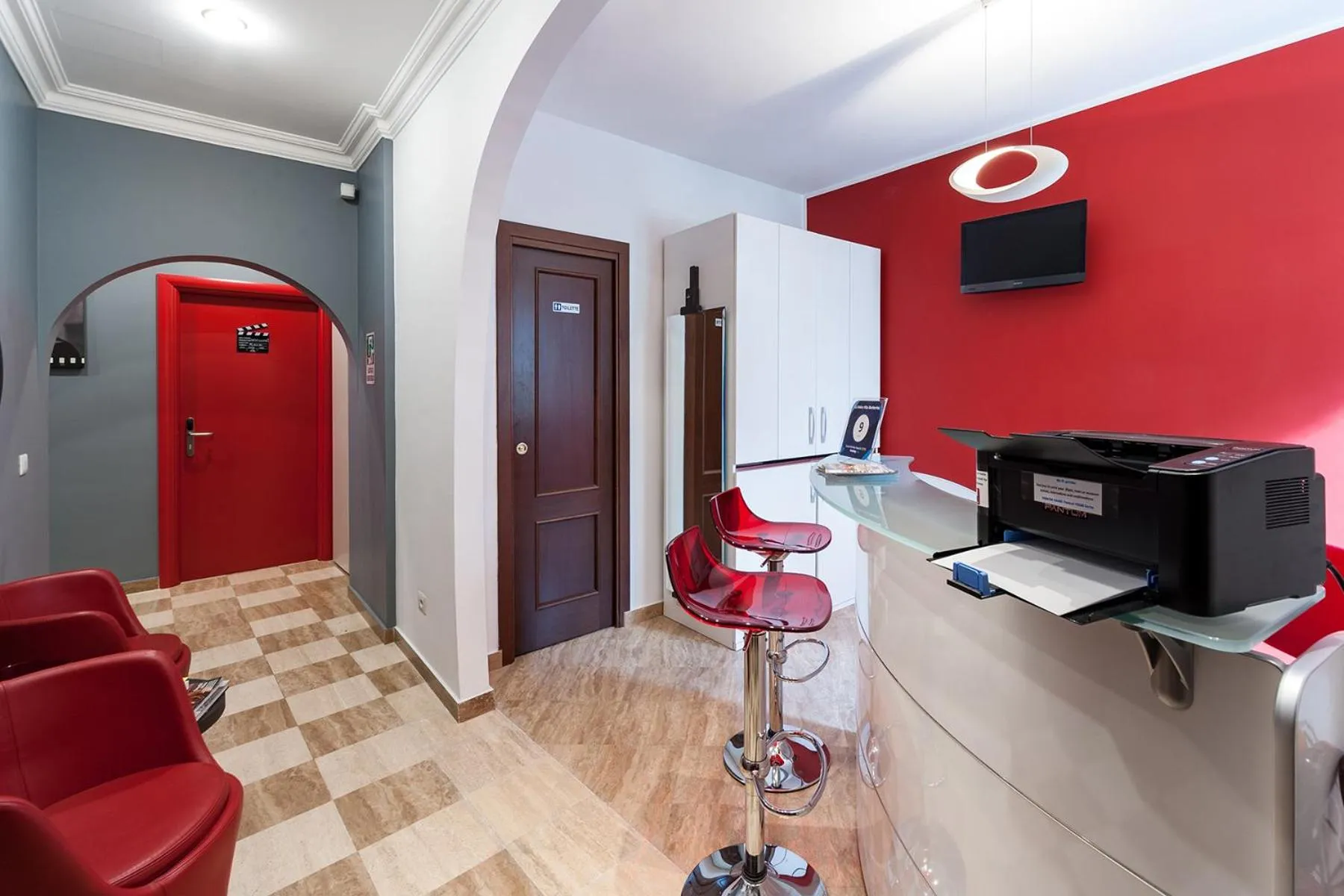 Communal lounge/ TV room in La Dolce Vita Barberini