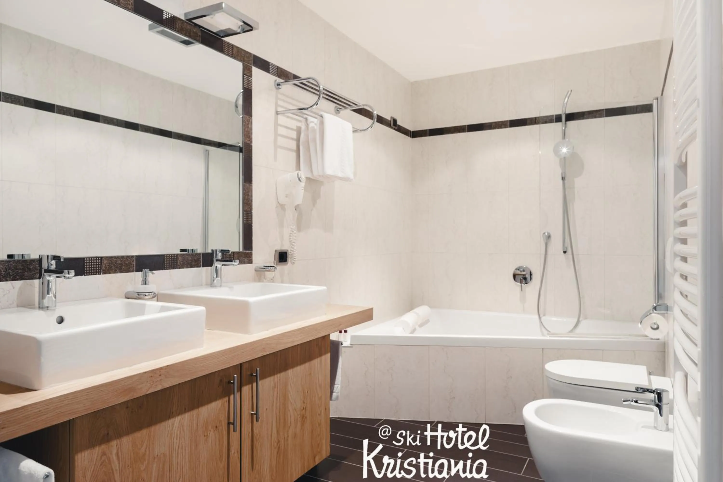 Bathroom in Kristiania Small Dolomites Hotel