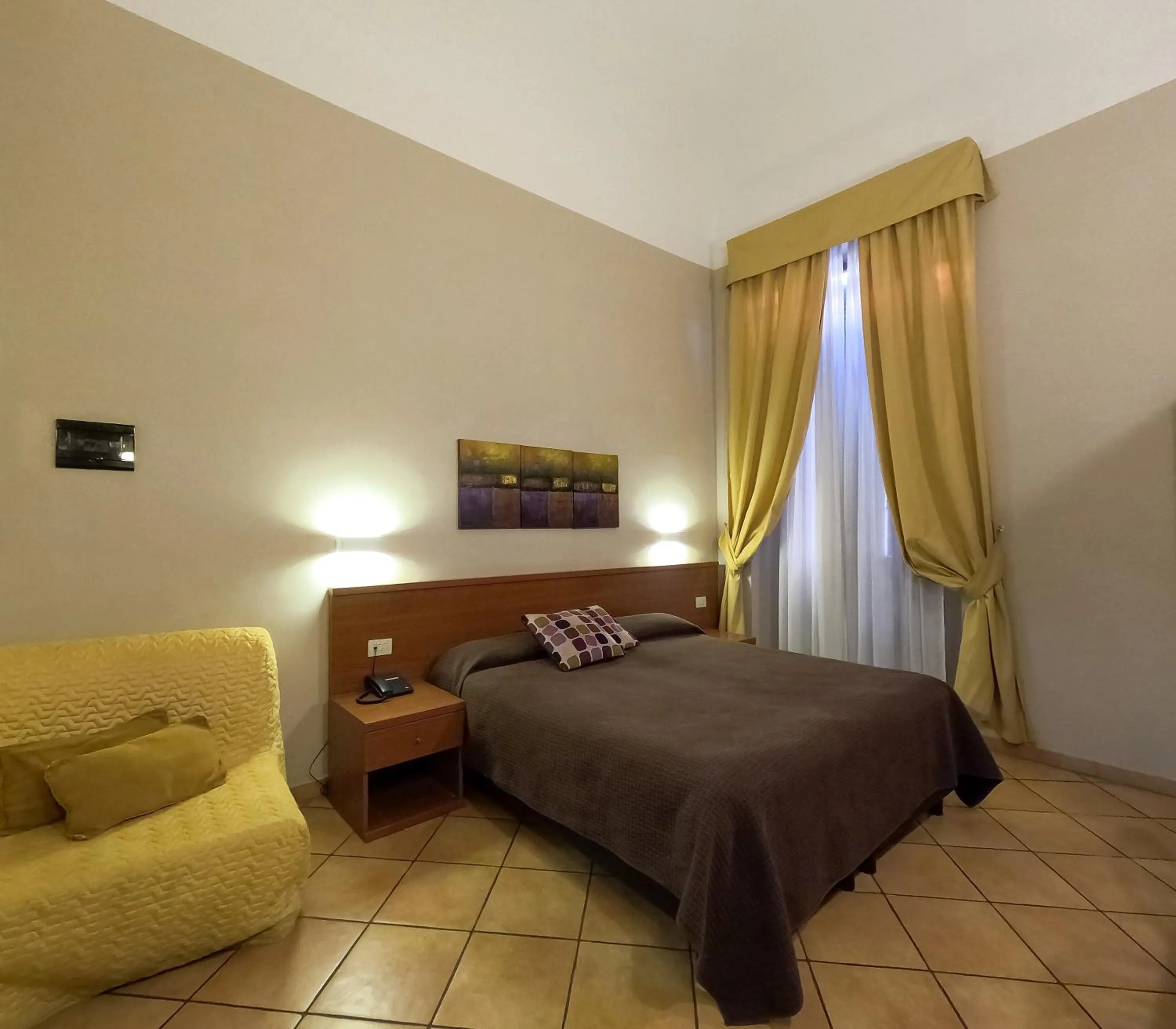 Bed in Hotel Cervia