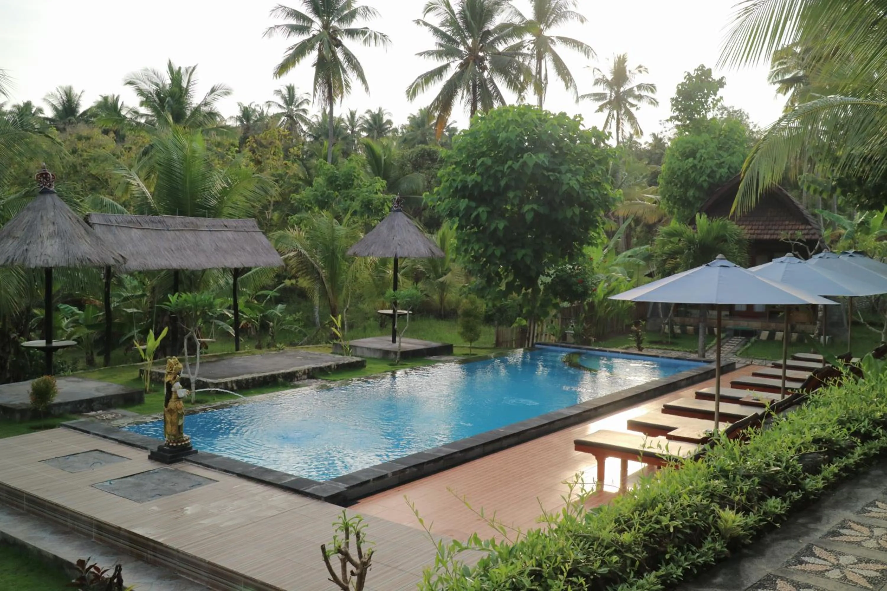 Garden view in Mamaras Guest House