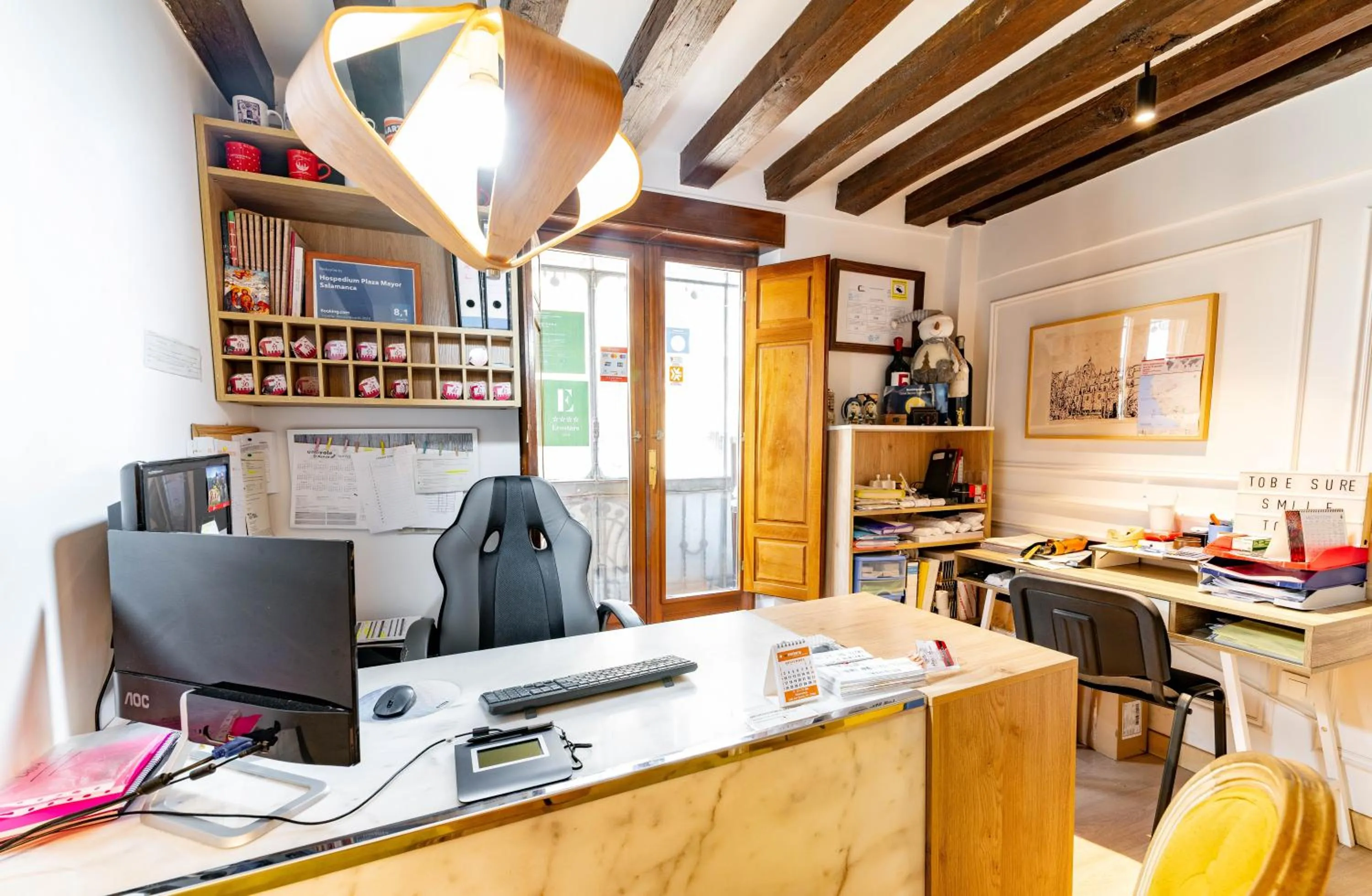 Lobby or reception in Hospedium Plaza Mayor Salamanca