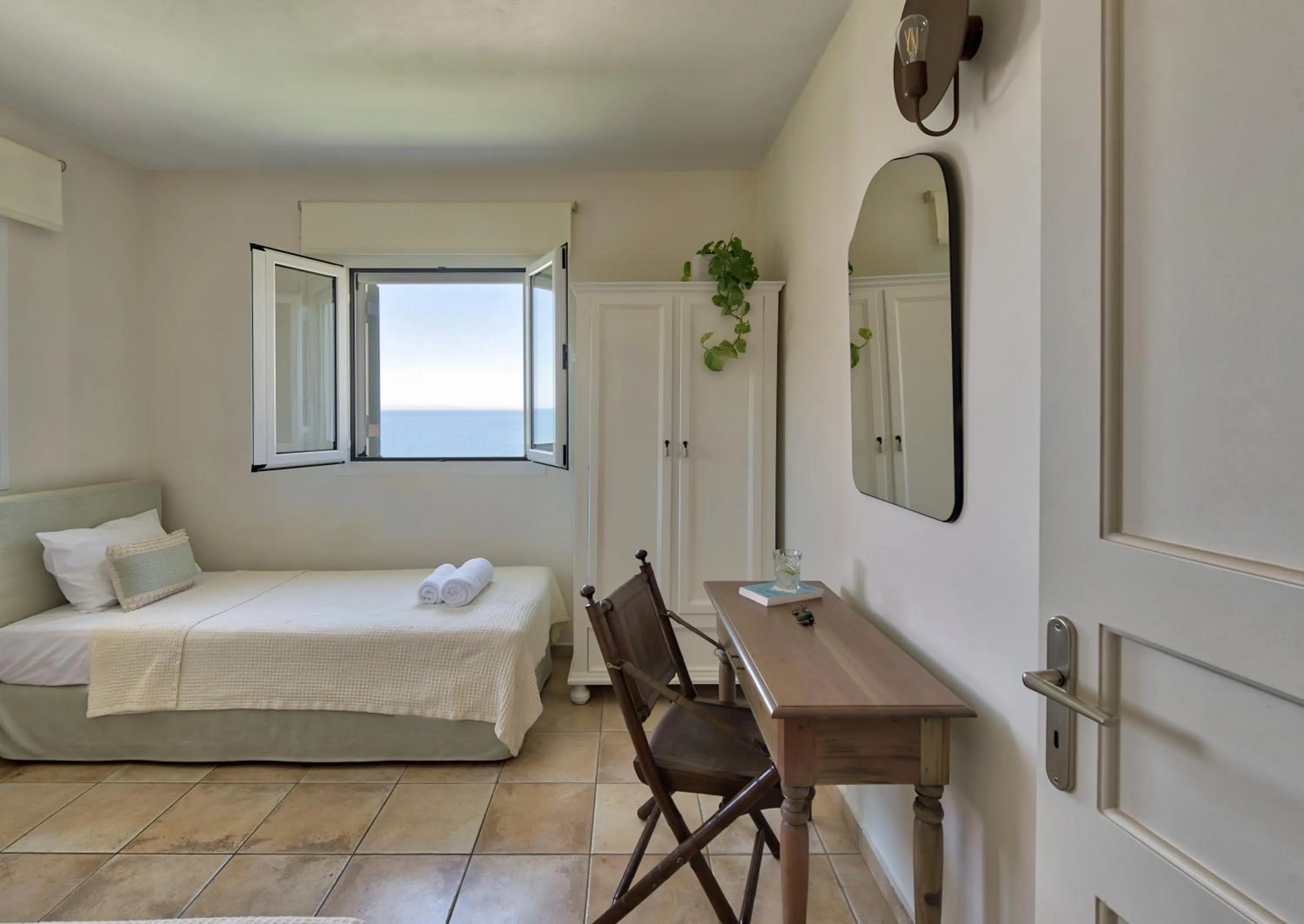 Bedroom, Bed in Erietta Aparthotel