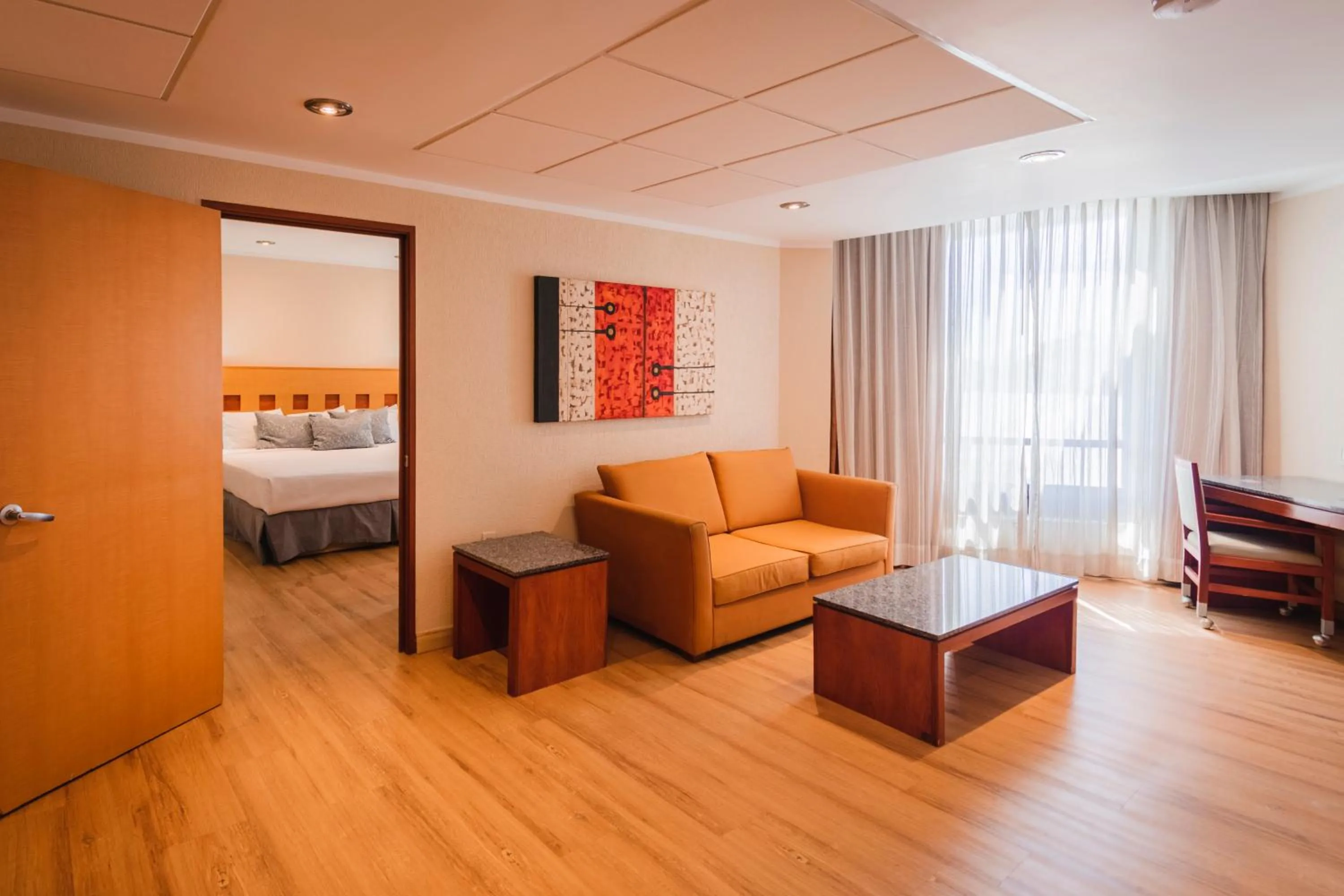 Seating area, Bed in Hotel Mirabel