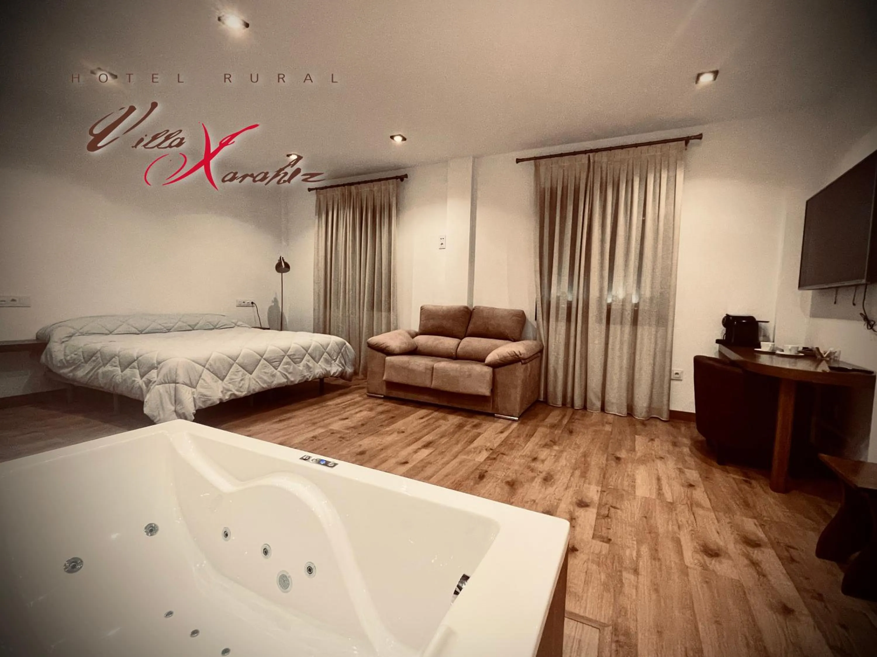 Photo of the whole room, Bed in Villa Xarahiz