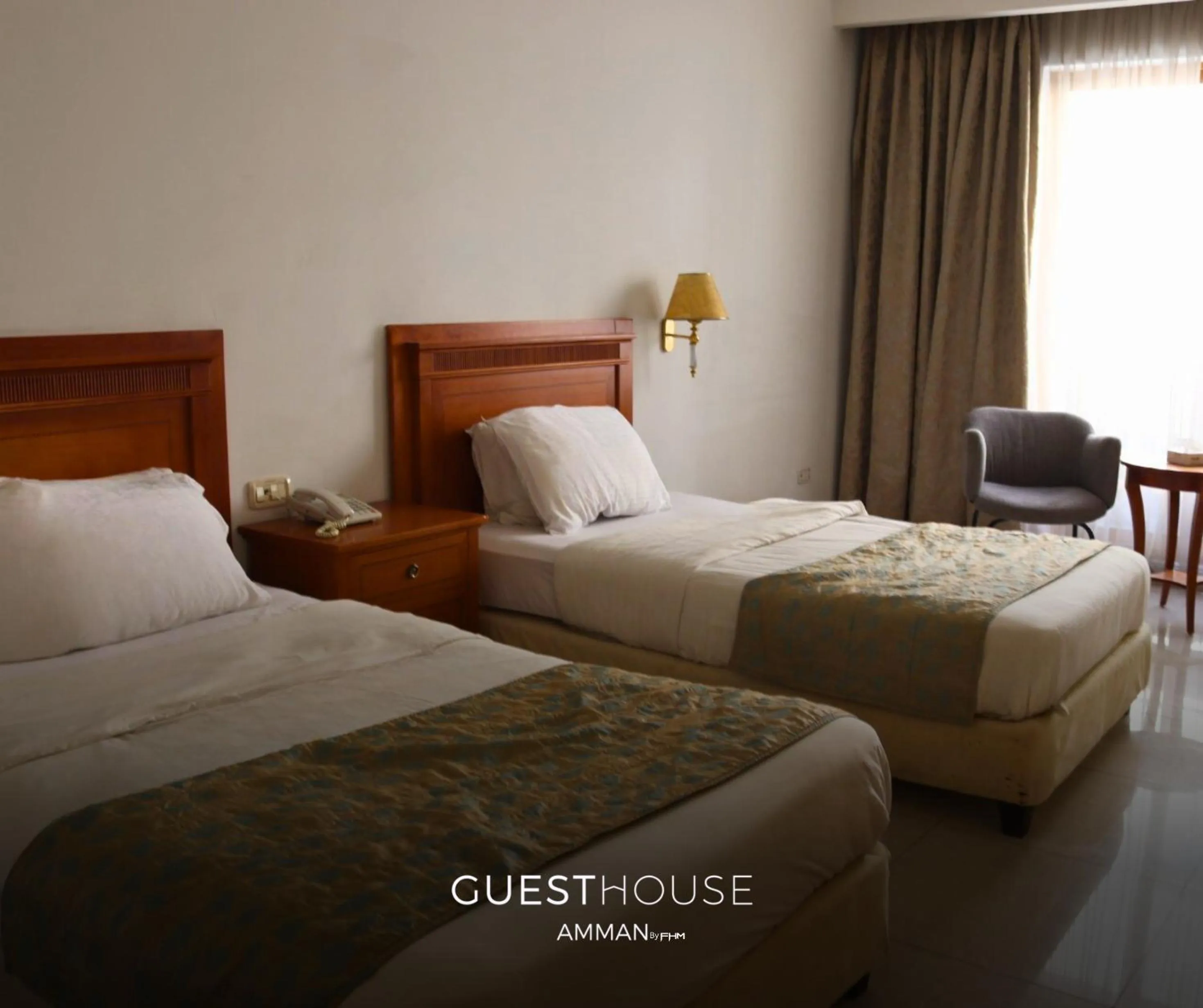 Bedroom, Bed in Guest House Hotel Amman by FHM