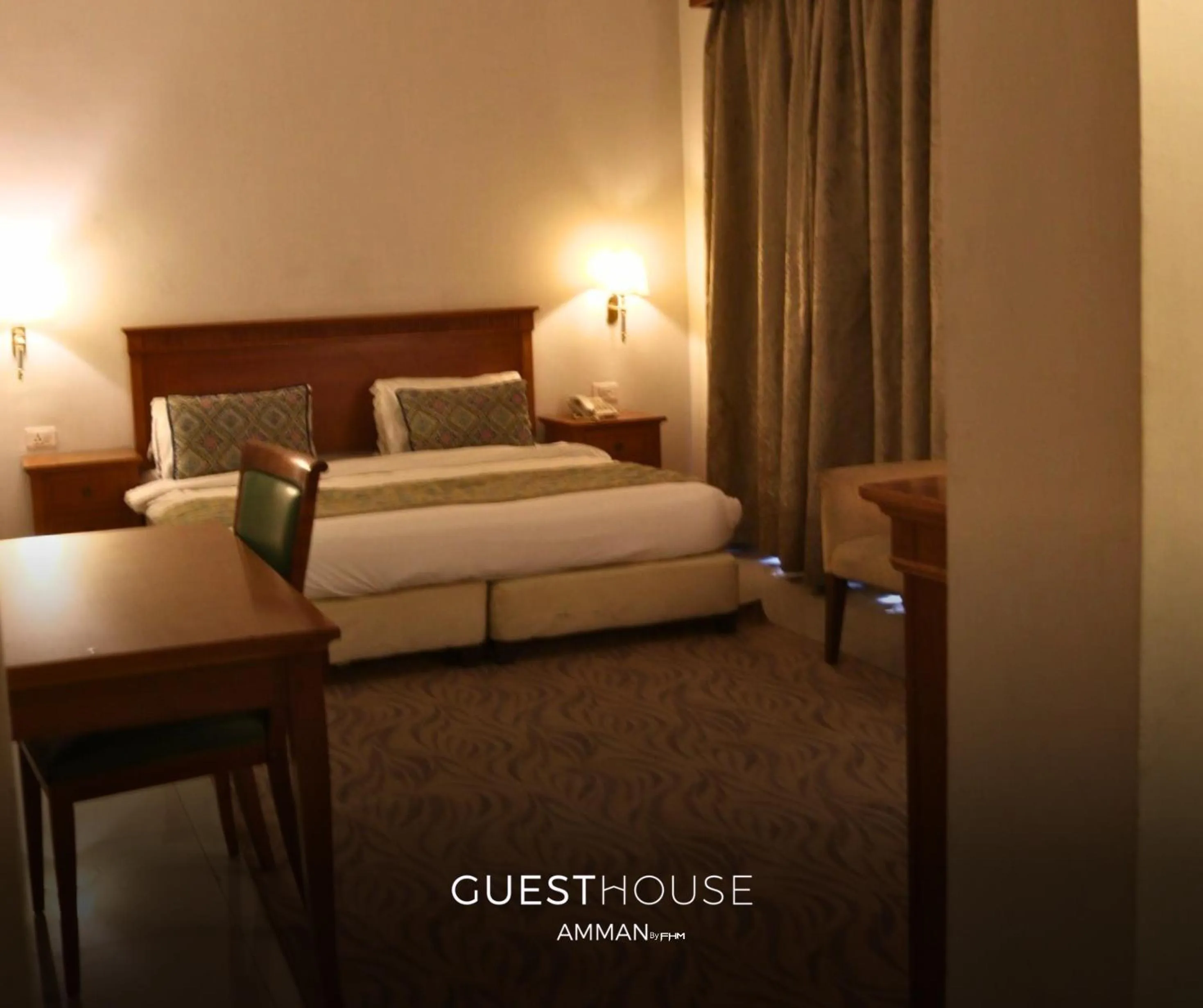 Bedroom, Bed in Guest House Hotel Amman by FHM