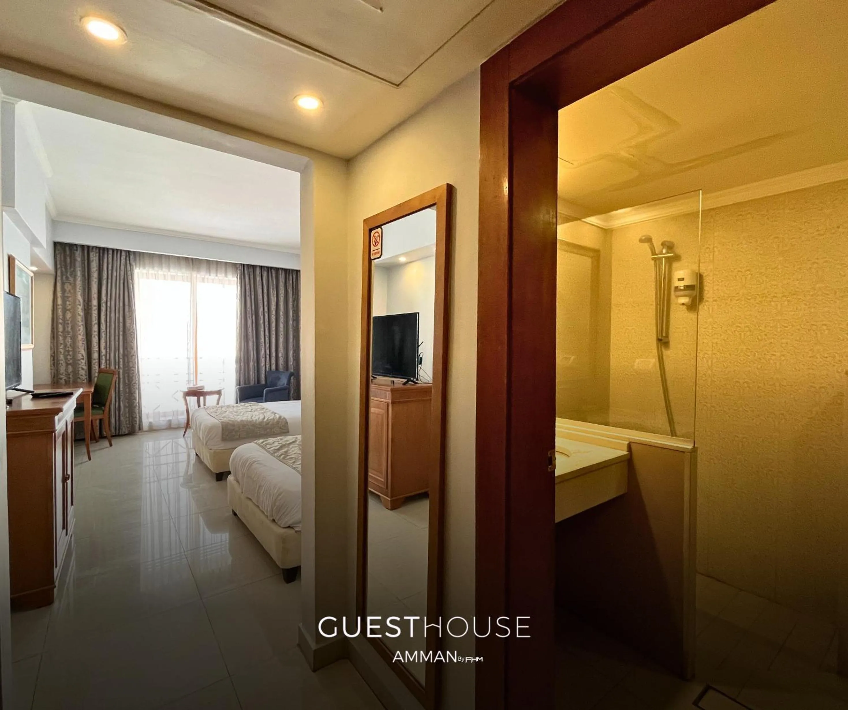 Bedroom, Bed in Guest House Hotel Amman by FHM