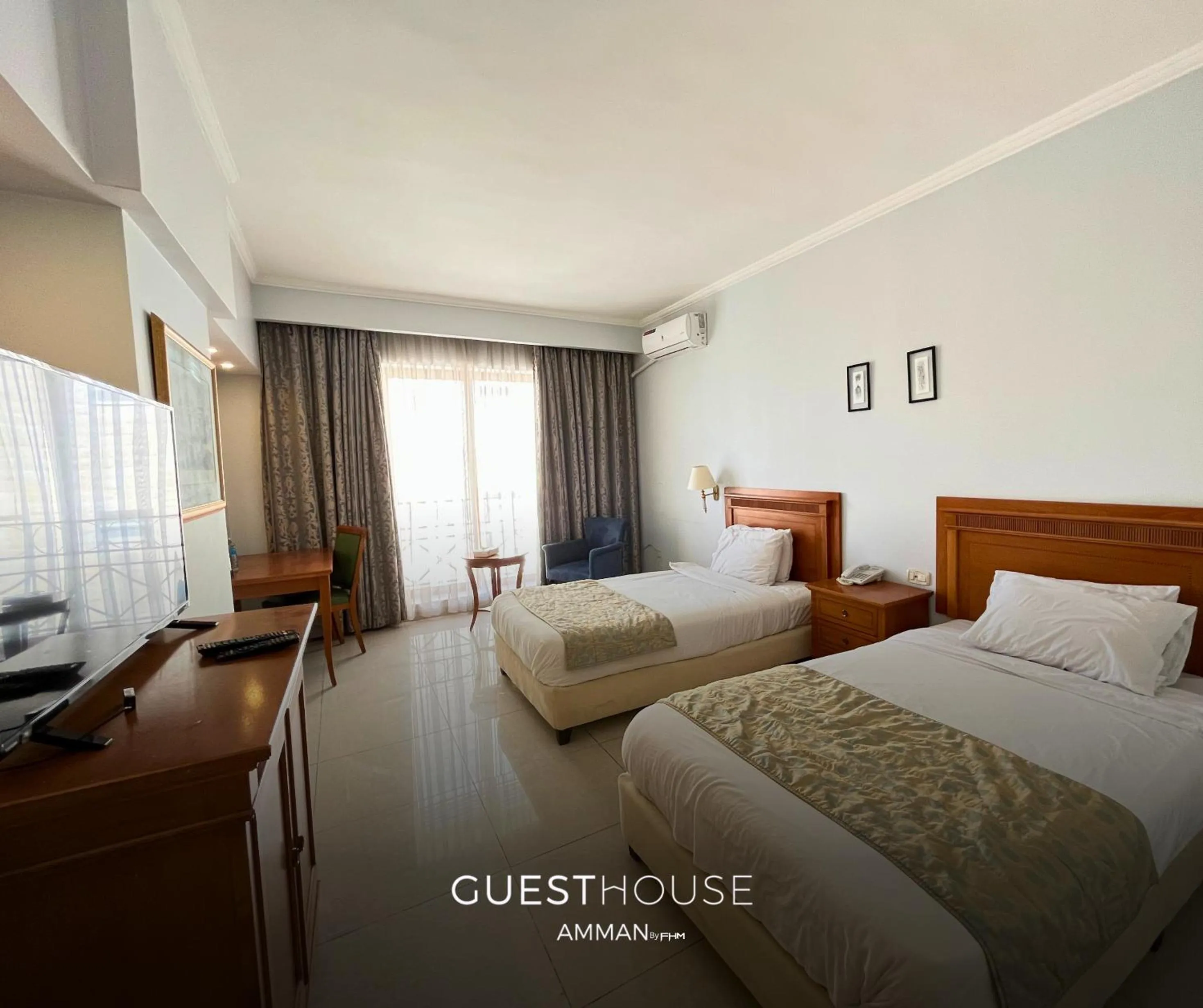 Bedroom, Bed in Guest House Hotel Amman by FHM