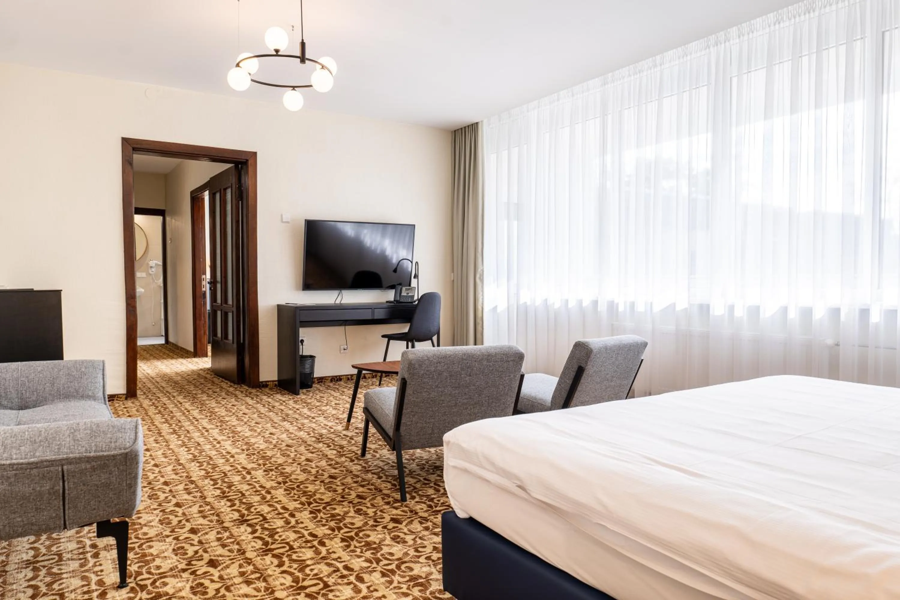 TV and multimedia, Bed in Žilvinas Hotel