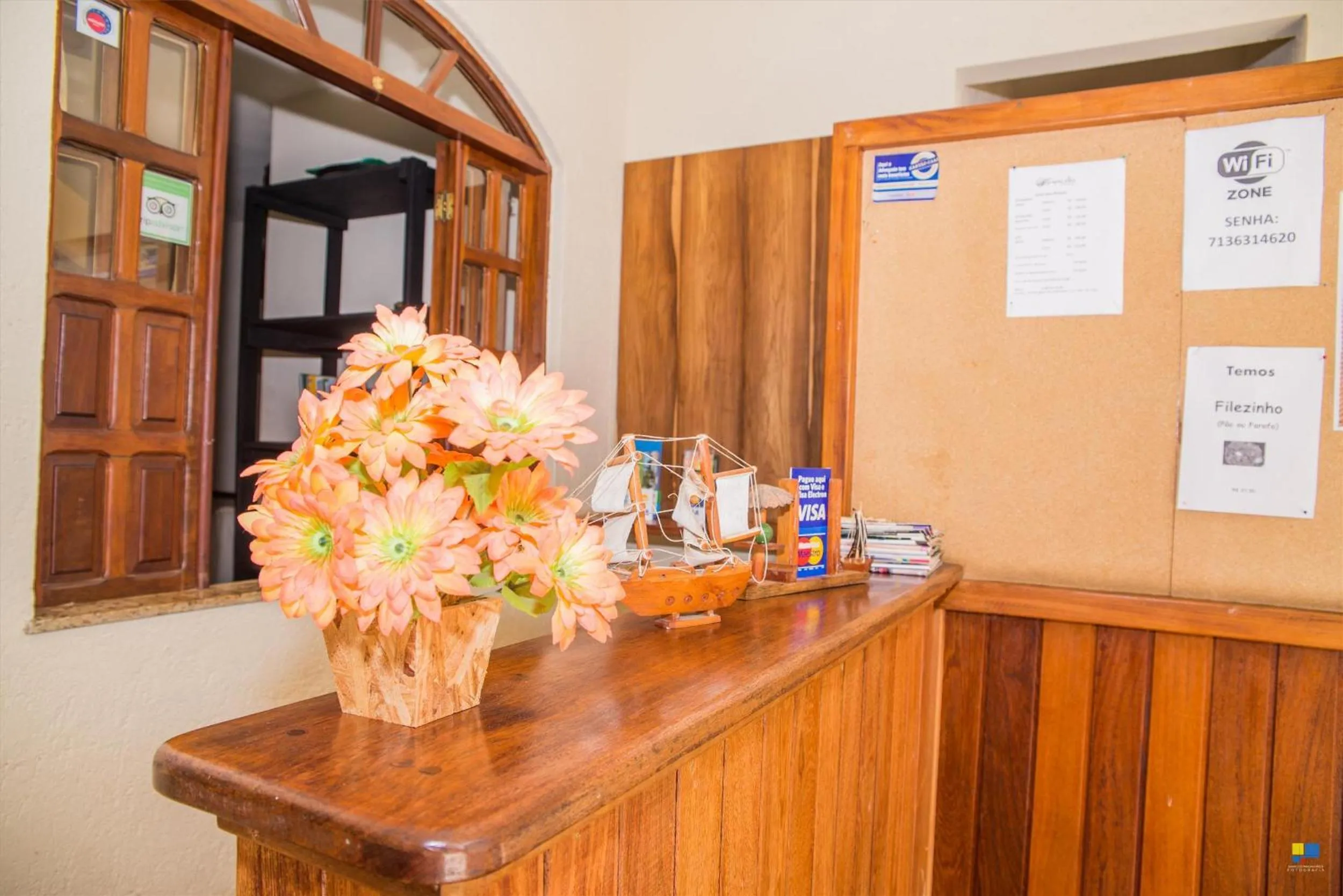 Lobby or reception in Pousada Tropicalia