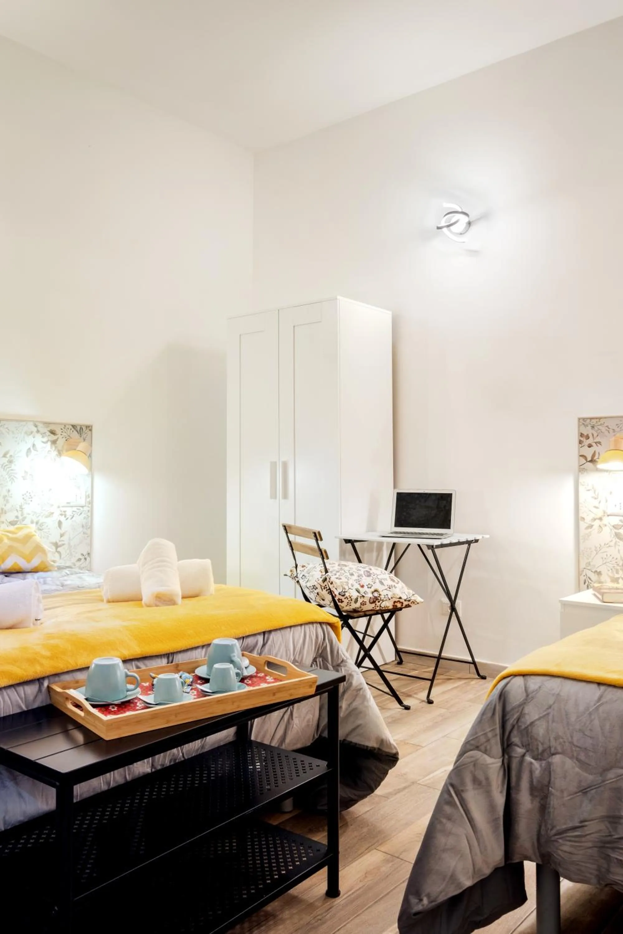 Decorative detail, Bed in Vatican36 Guest House