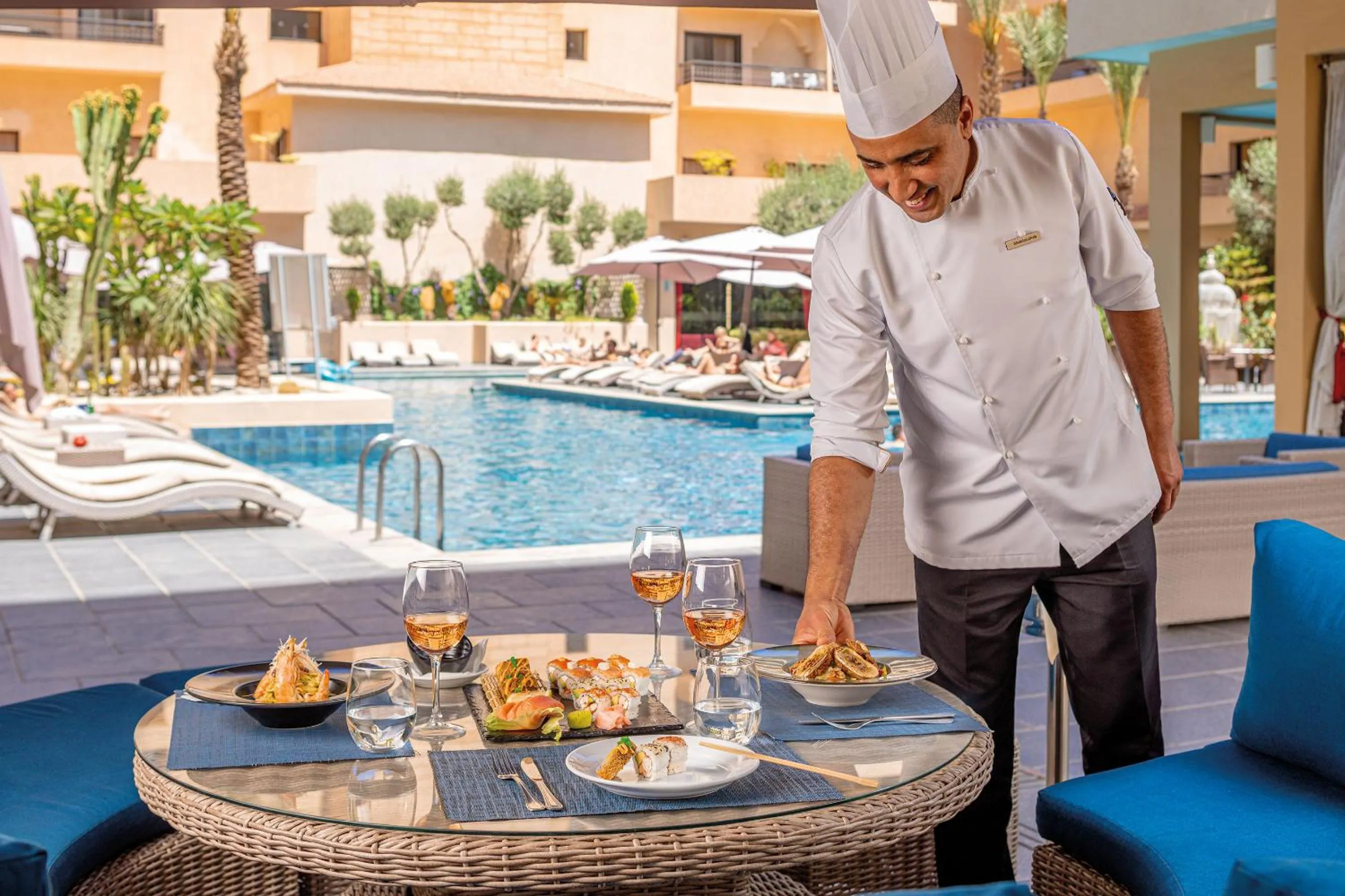 Lunch in Grand Plaza Marrakech