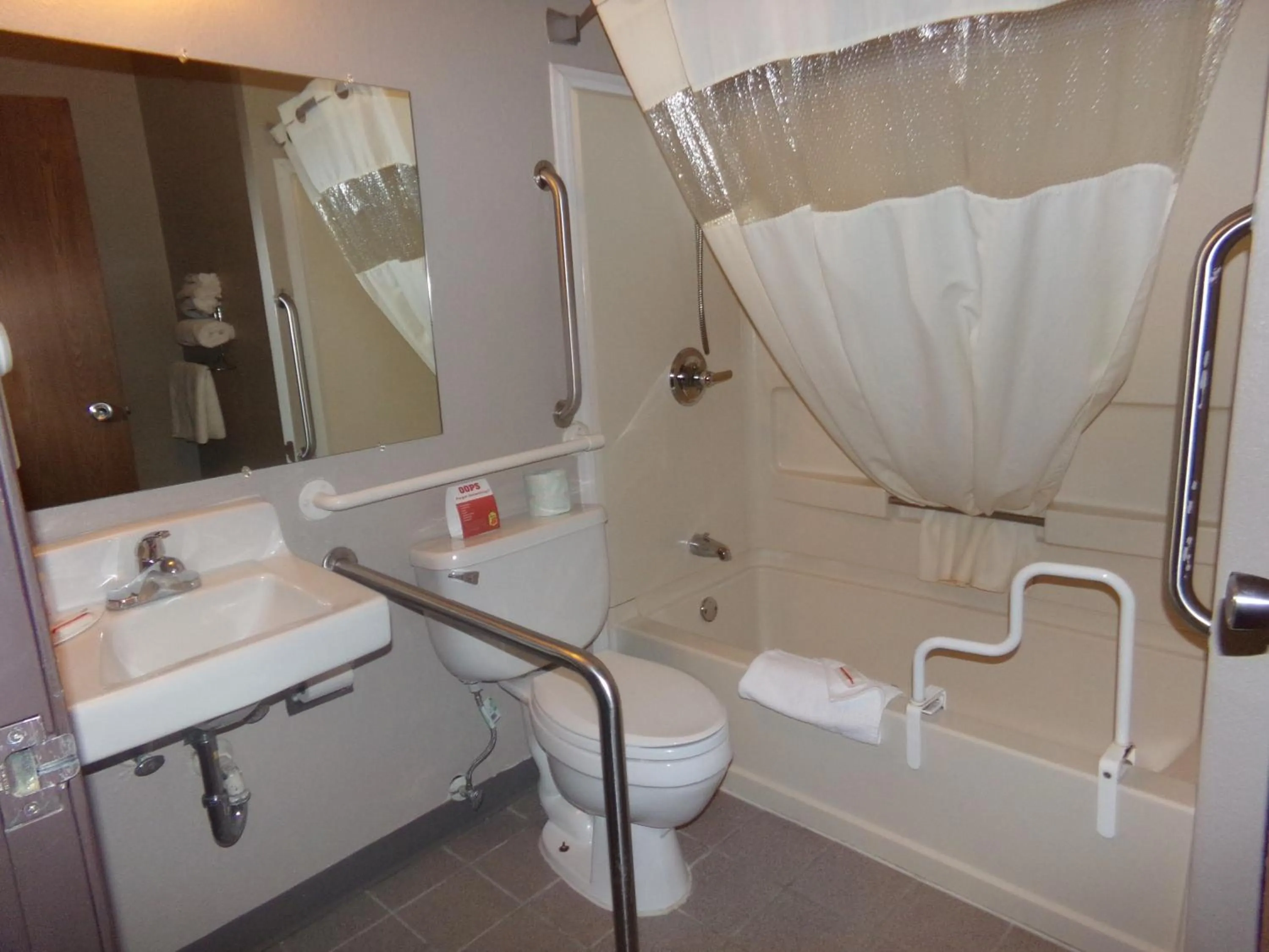 Bathroom in Super 8 by Wyndham Gillette