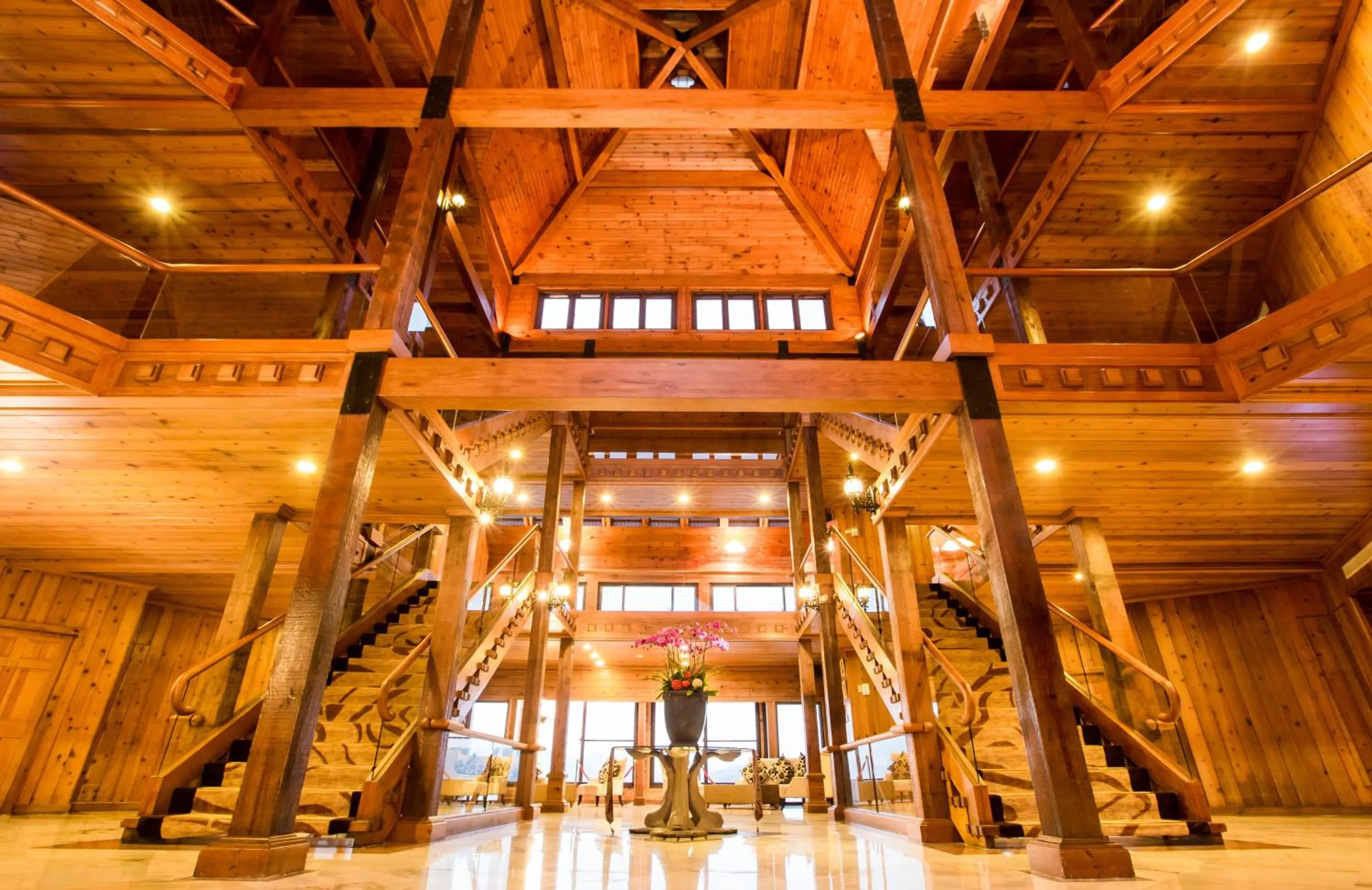 Lobby or reception in The Richforest Hotel- Sun Moon Lake