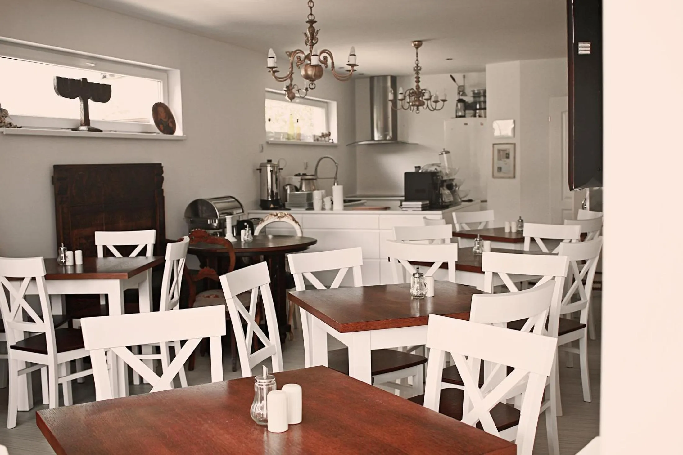 Kitchen or kitchenette in Pensjonat Jagoda B&B