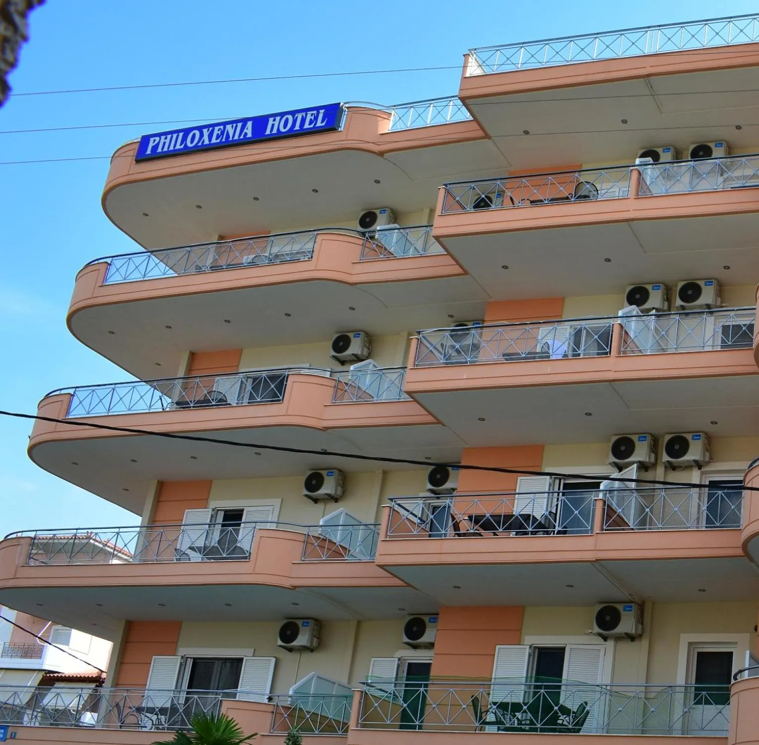 Facade/entrance in Philoxenia Hotel