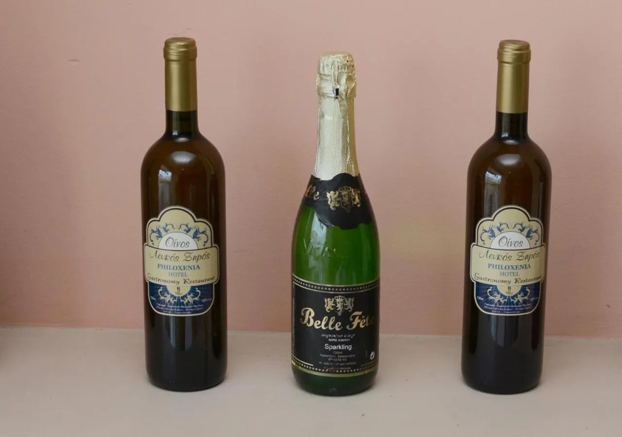 Alcoholic drinks in Philoxenia Hotel