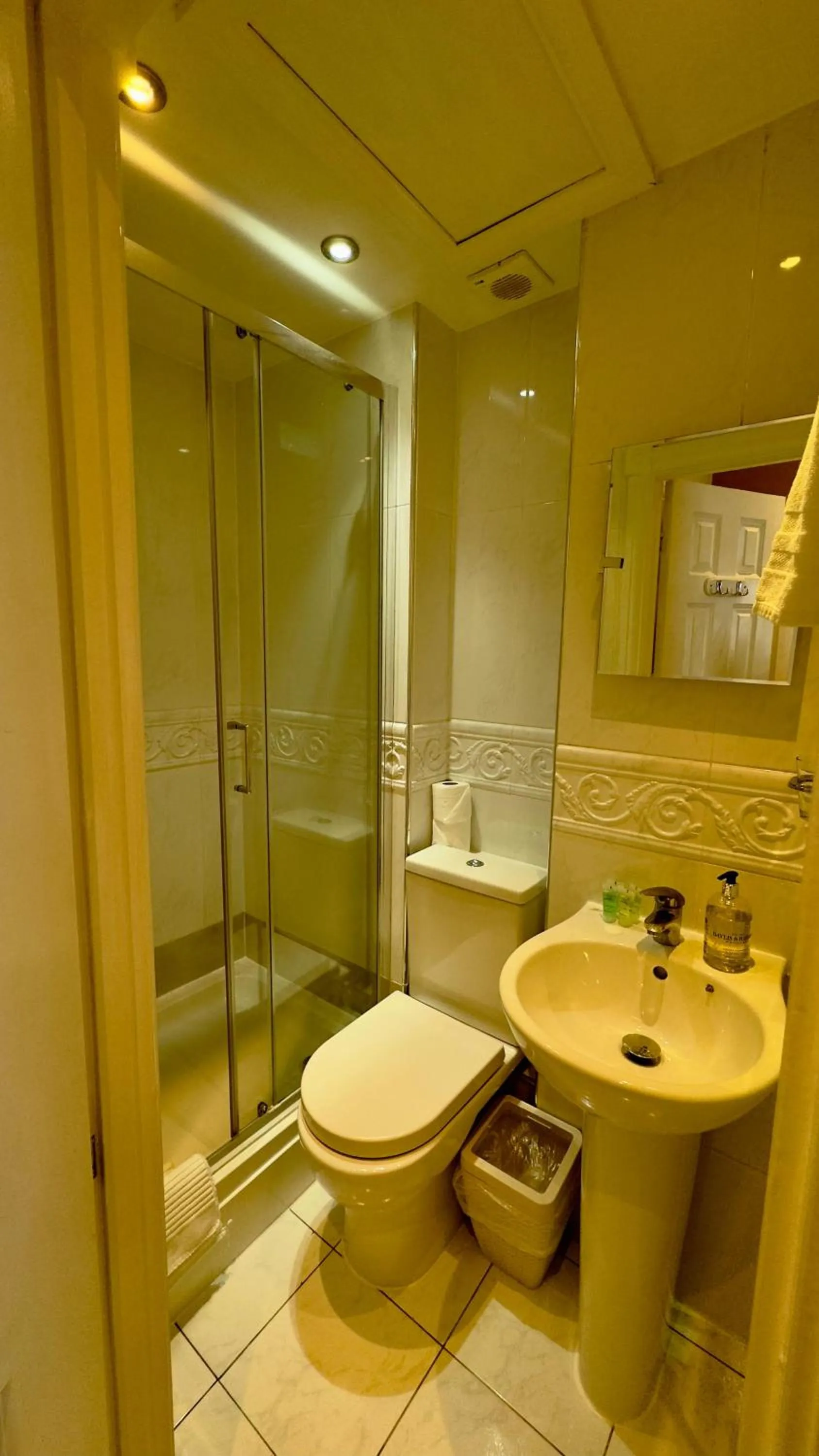 Shower in Classic Hyde Park Hotel