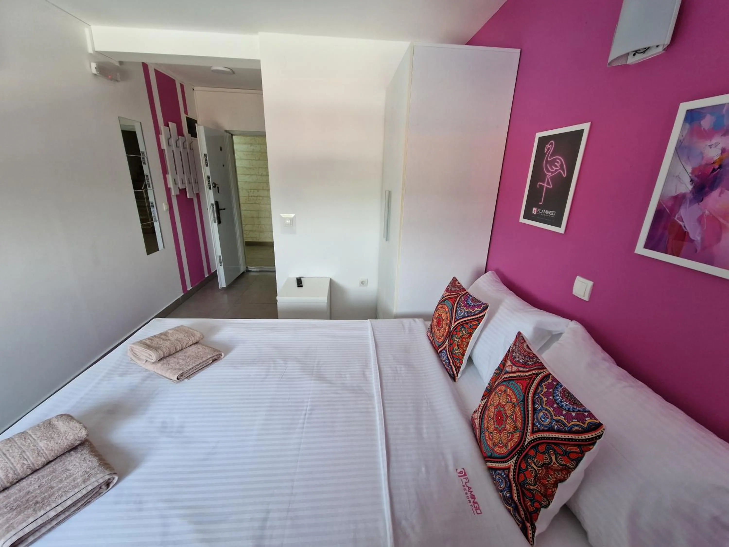 Bed in Flamingo Resort