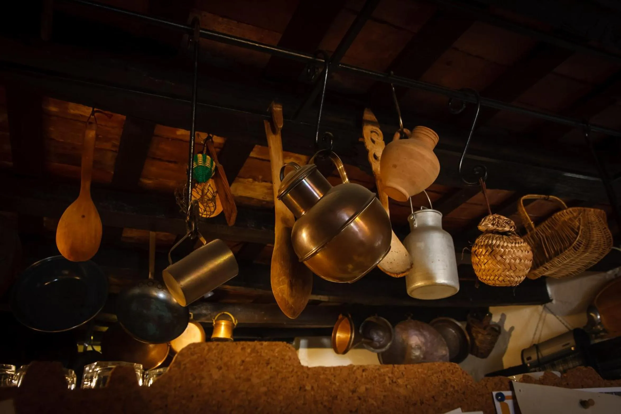 Communal kitchen in Posada La Casa Grande