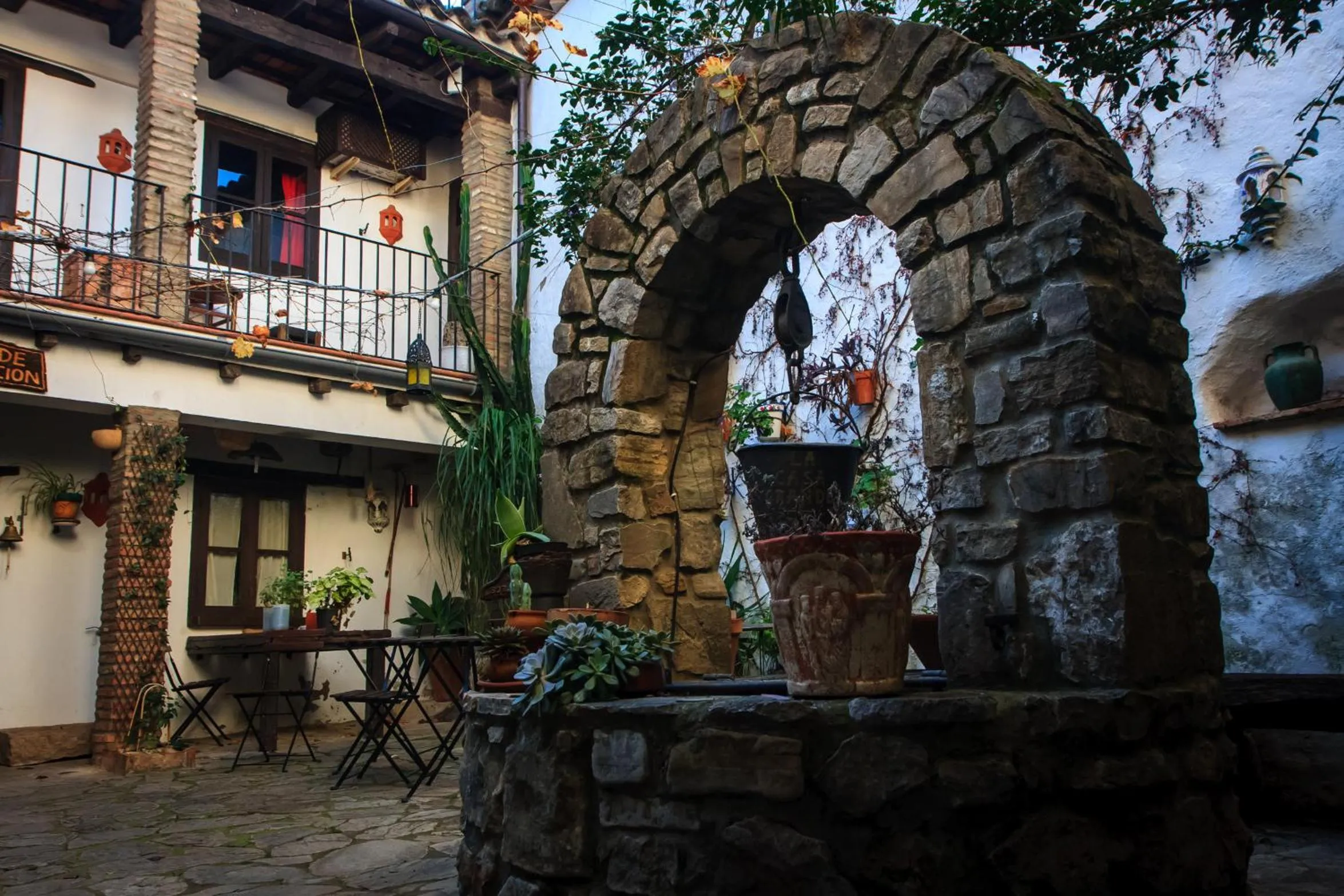 Patio, Property Building in Posada La Casa Grande