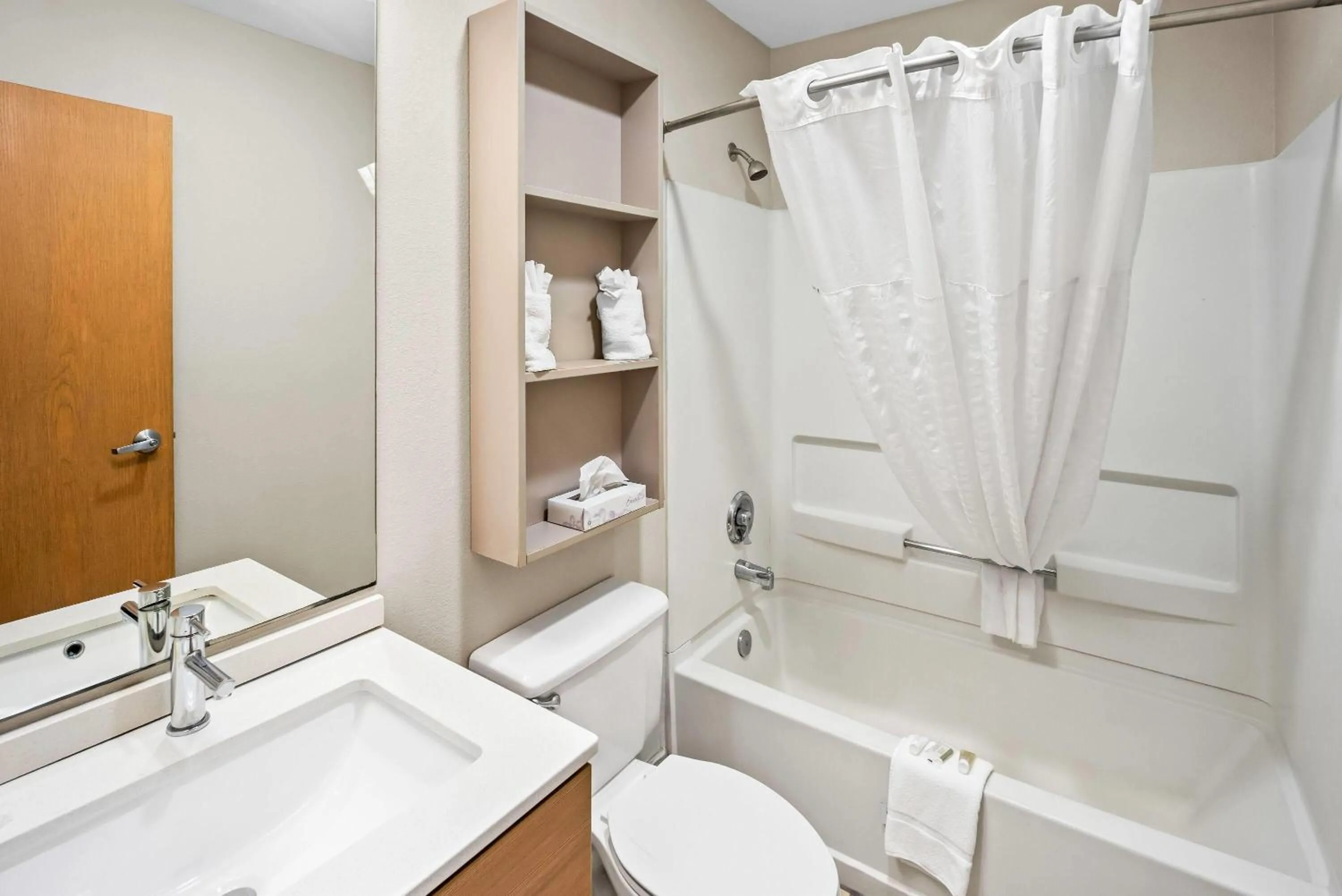 Bathroom in Microtel Inn by Wyndham Greensboro