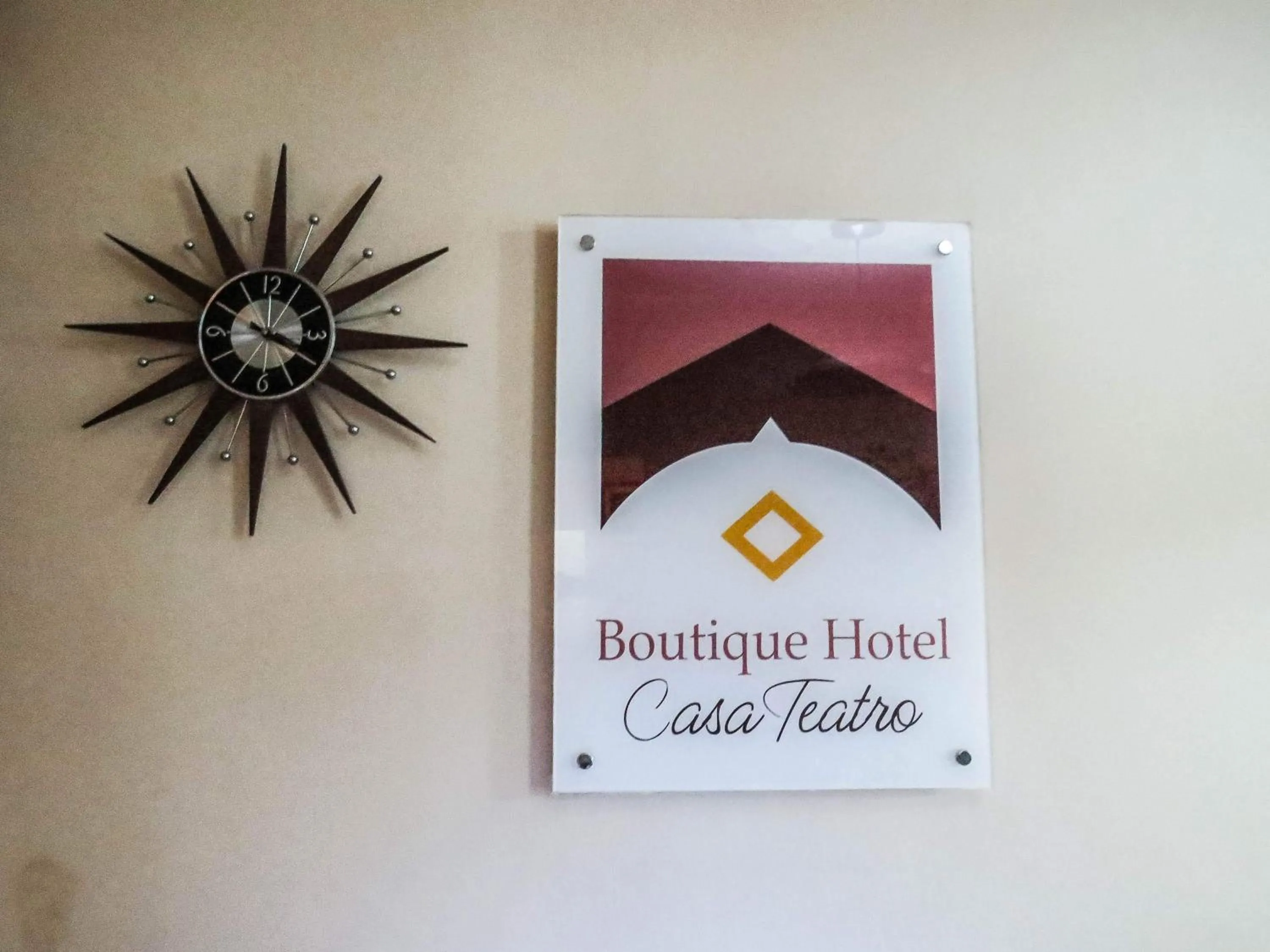Property logo or sign in Boutique Hotel Casa Teatro