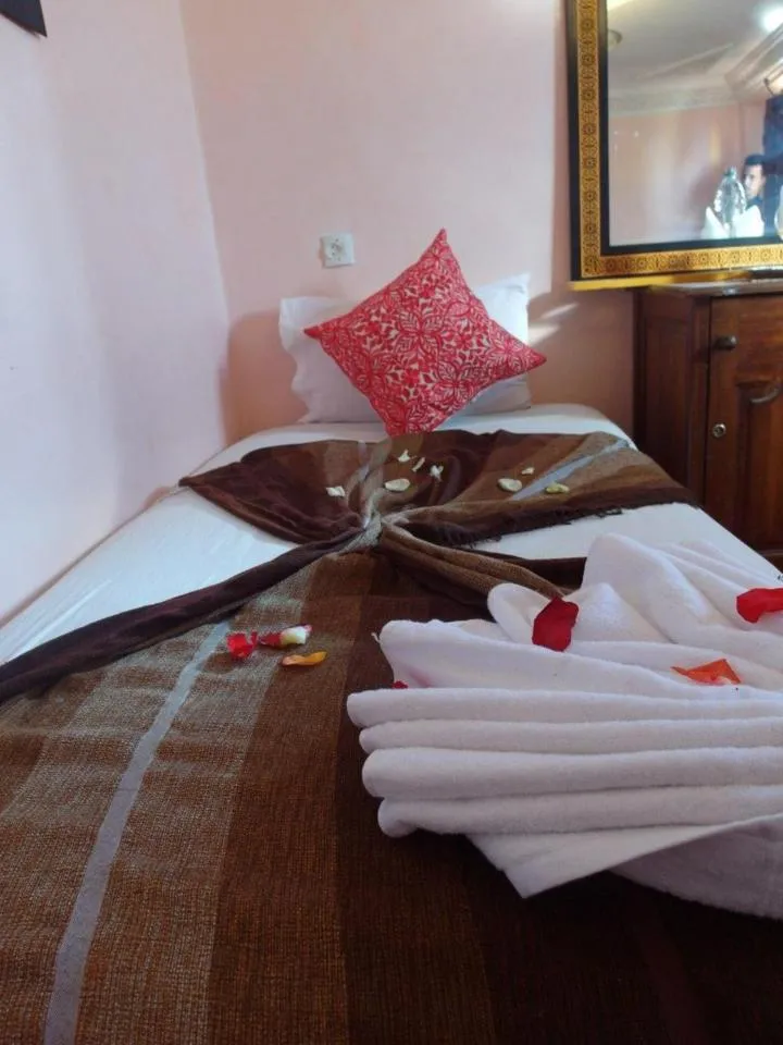 Bed in Riad Chennaoui
