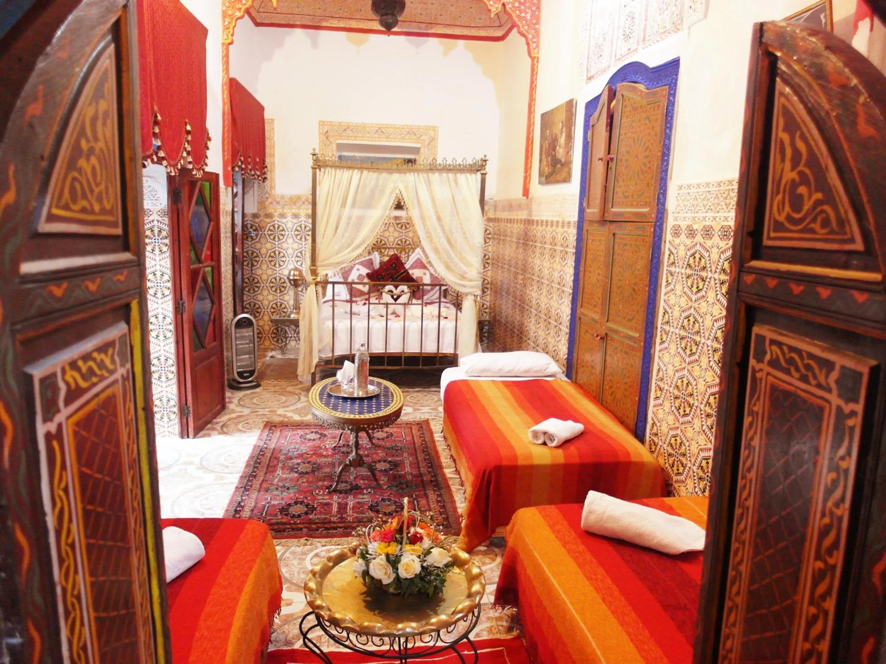 Bed in Riad Chennaoui