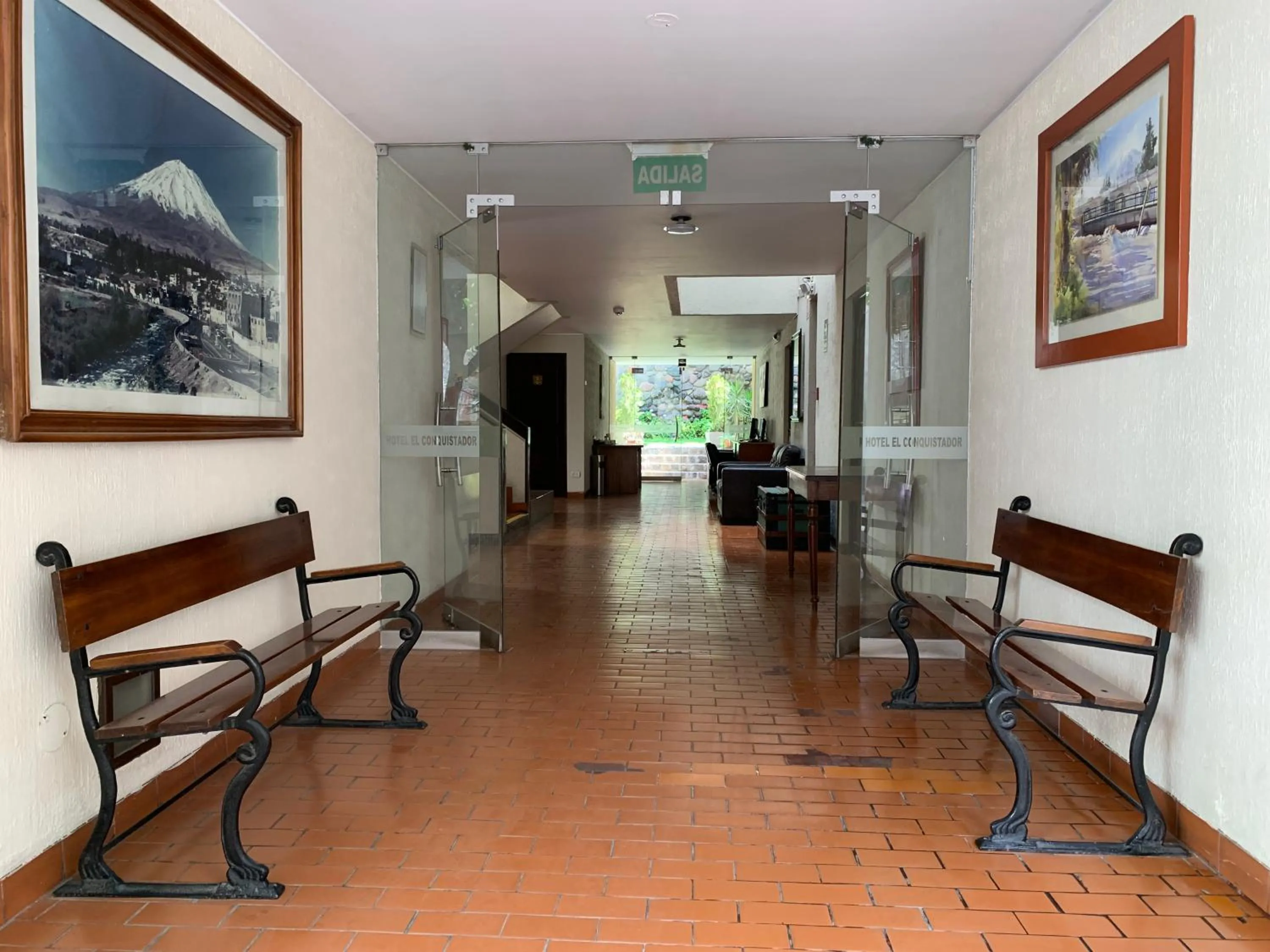 Lobby or reception in Hotel Los Tambos Colonial