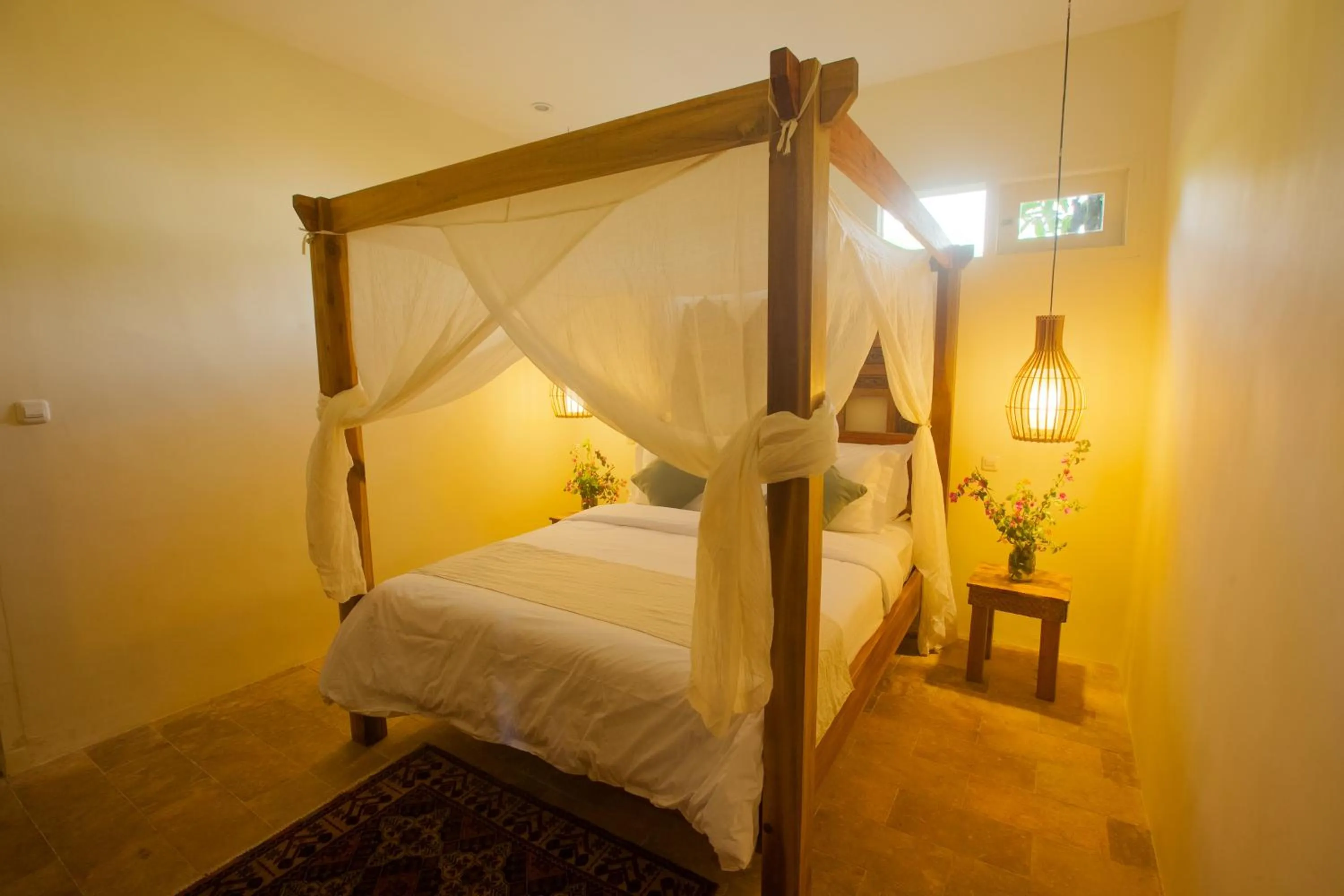 Bed in Flowers & Fire Yoga Garden