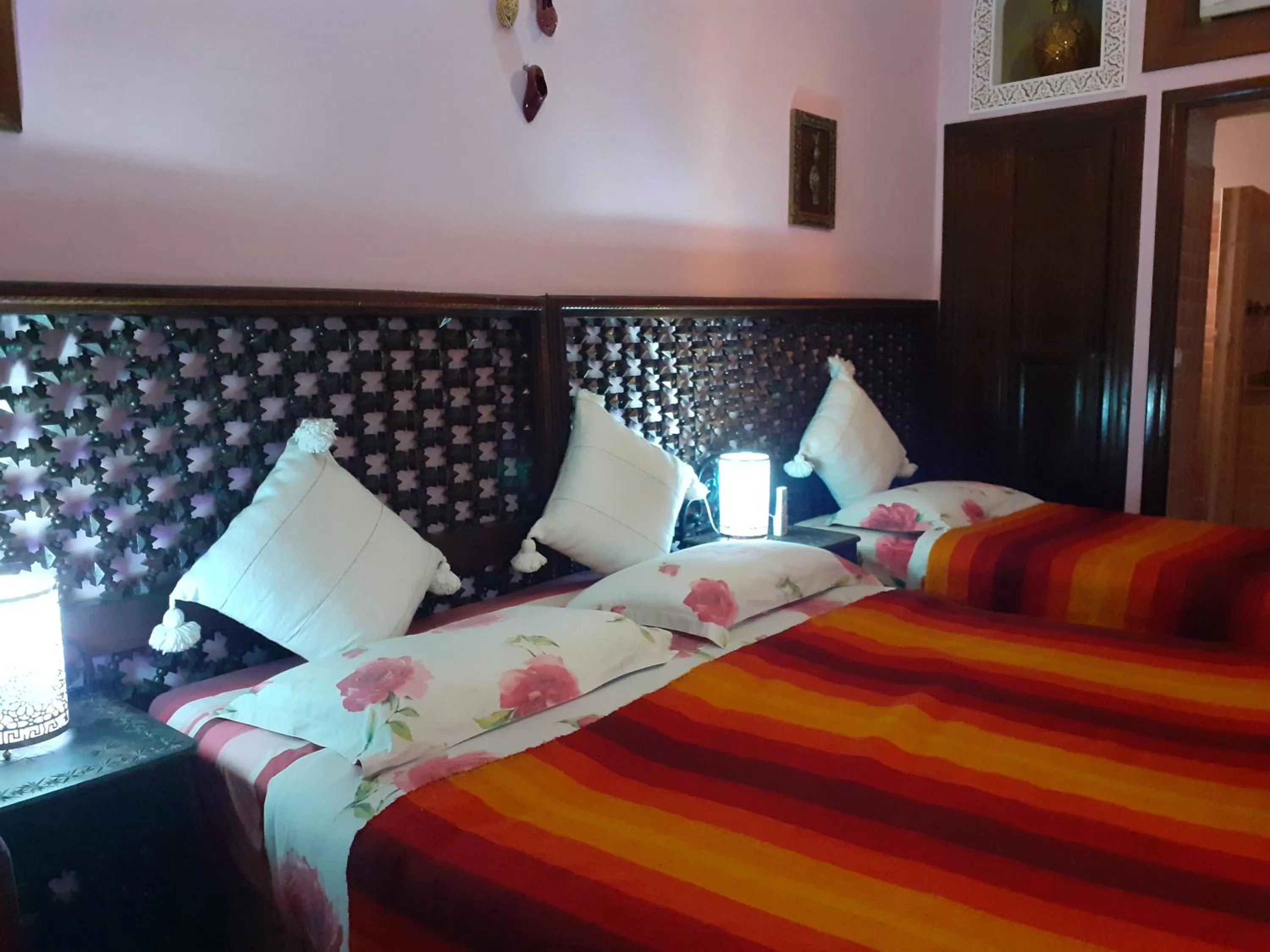 Bed in Riad Sesame
