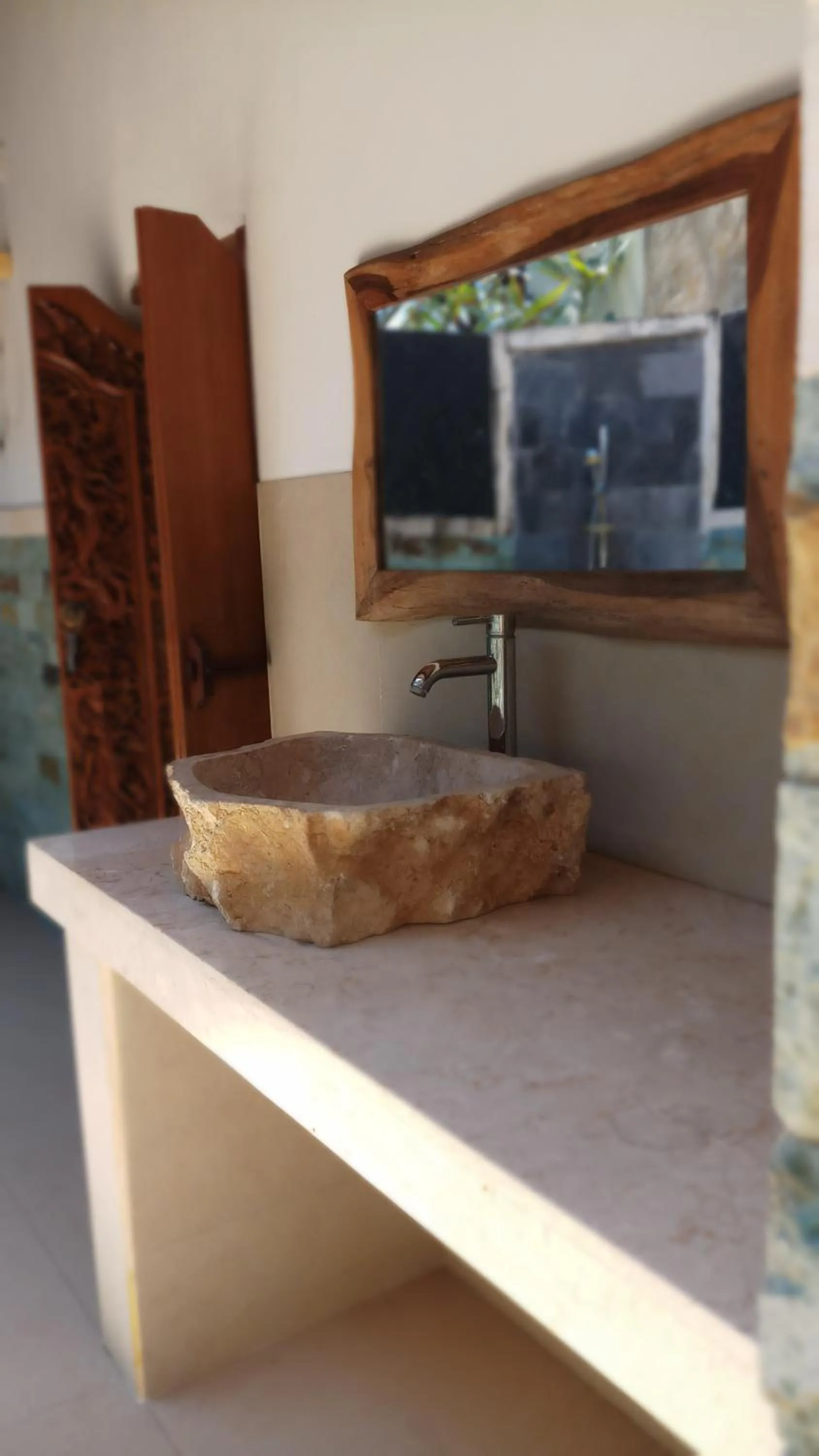 Bathroom in Jemeluk Beach Bungalows