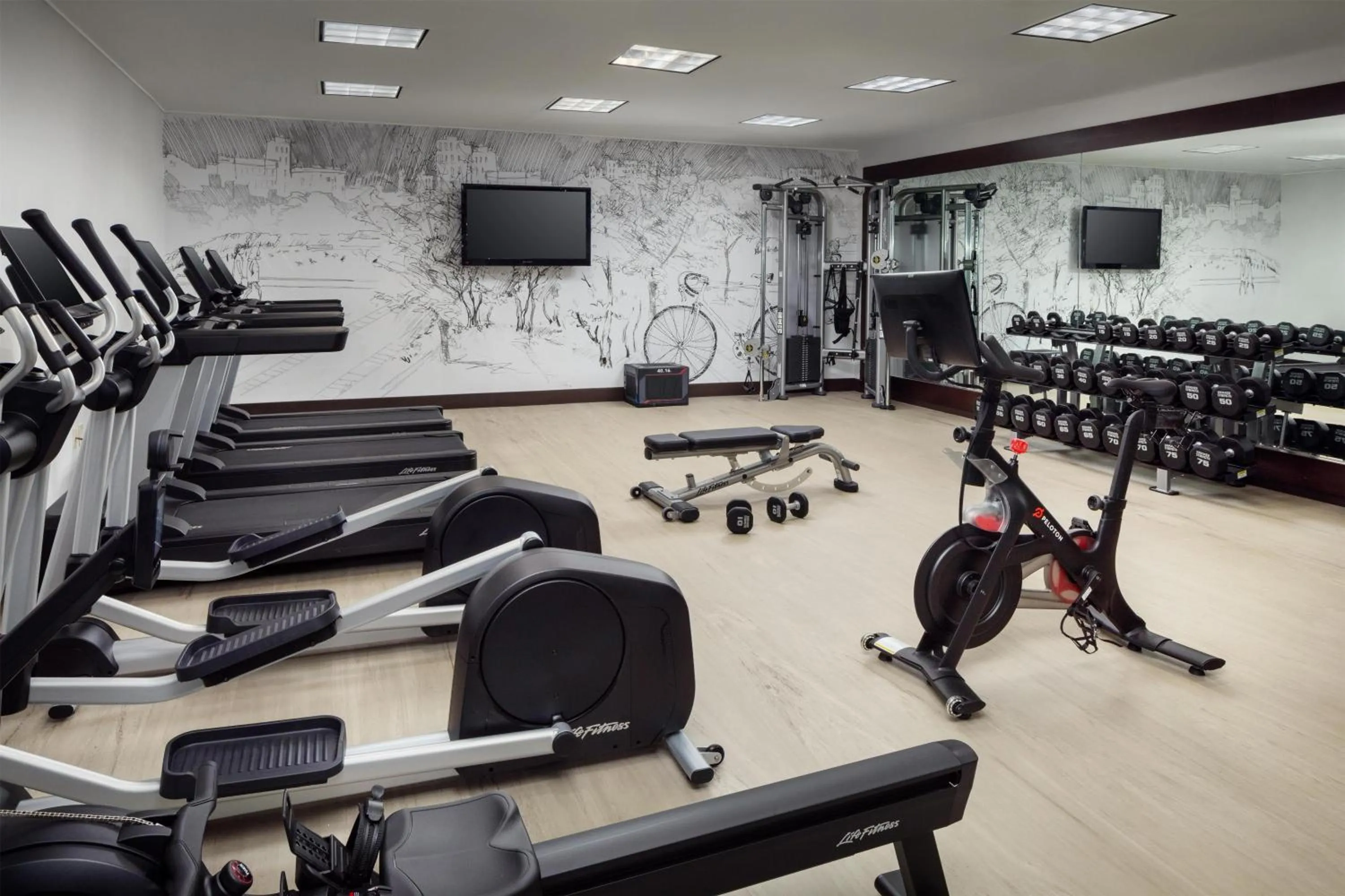 Fitness centre/facilities in Hilton Albany