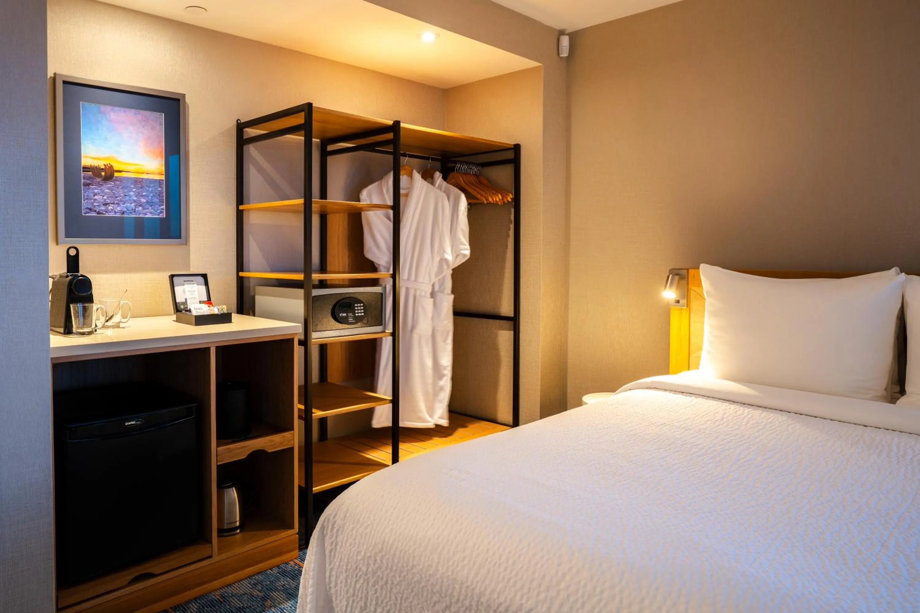 Bed in Blue Horizon Hotel