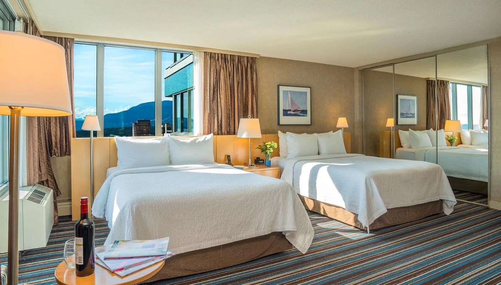 Bed in Blue Horizon Hotel