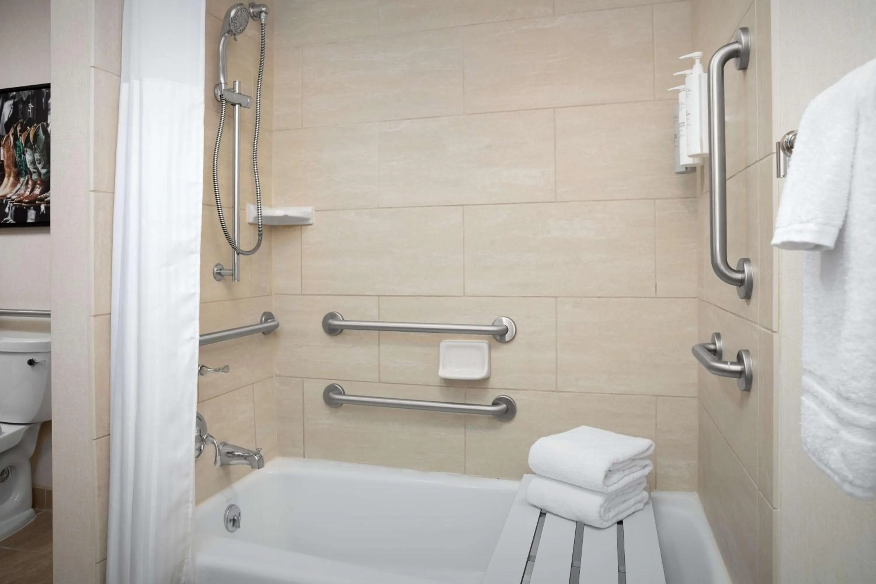 Bathroom in Hilton Garden Inn Fort Worth Medical Center