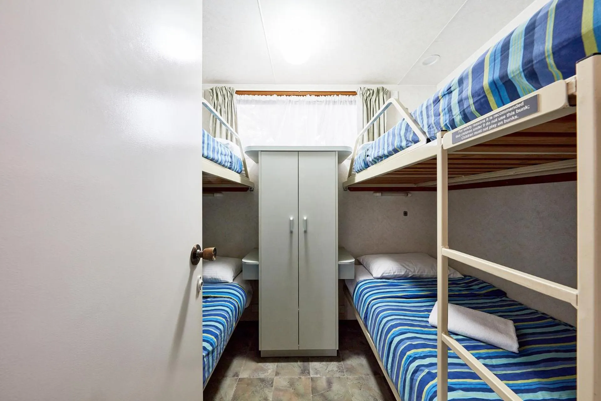 Bed in Anglesea Family Caravan Park