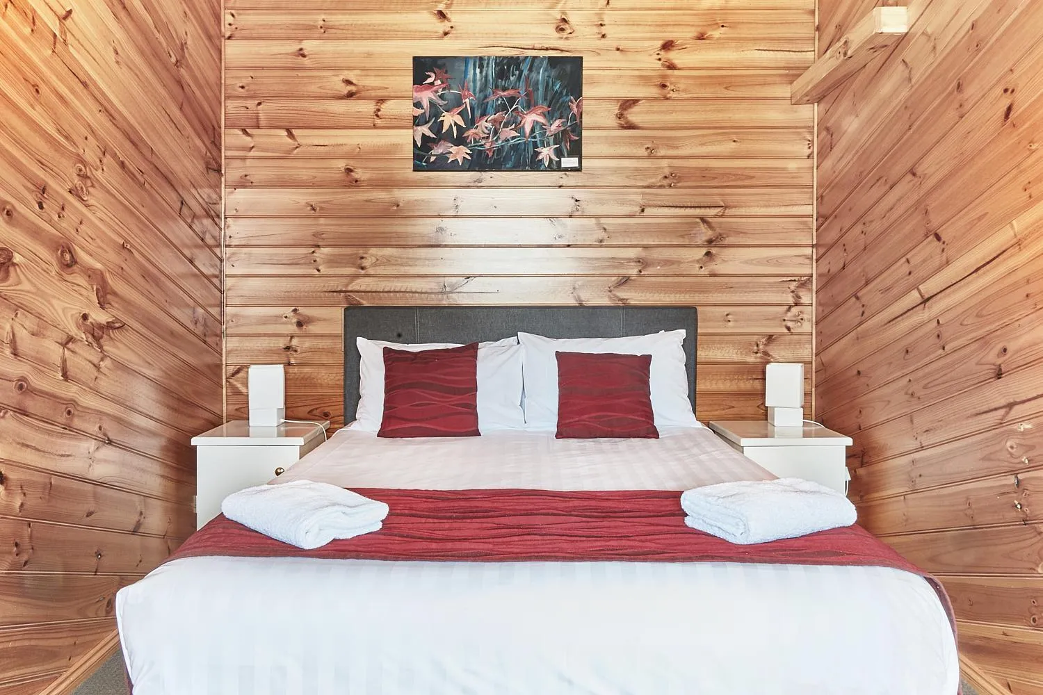 Bed in Anglesea Family Caravan Park