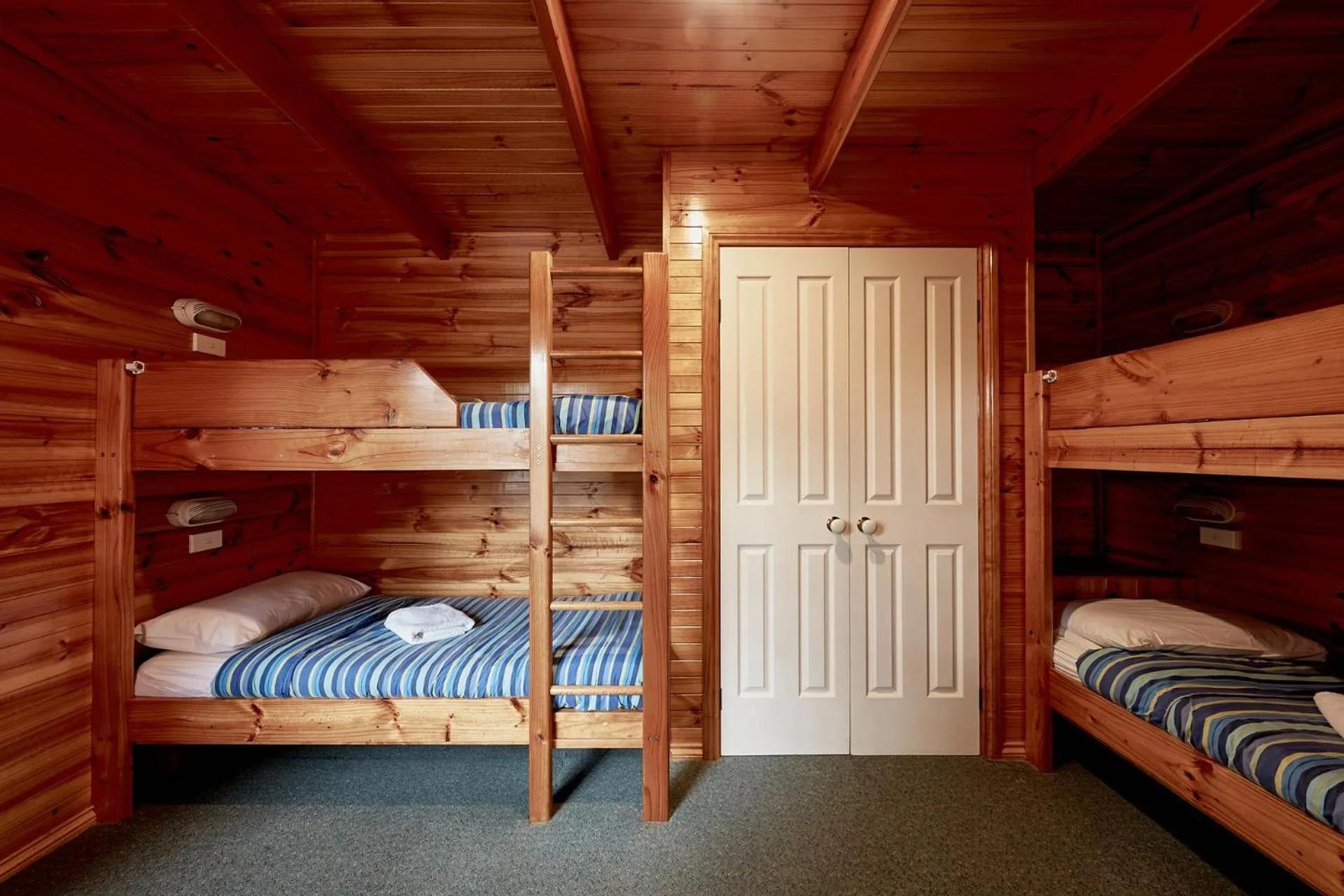 Bed in Anglesea Family Caravan Park