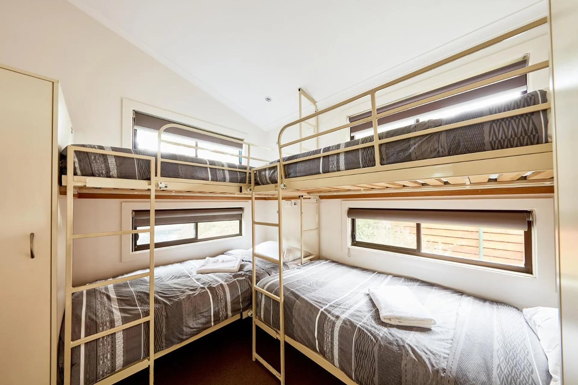 Bed in Anglesea Family Caravan Park