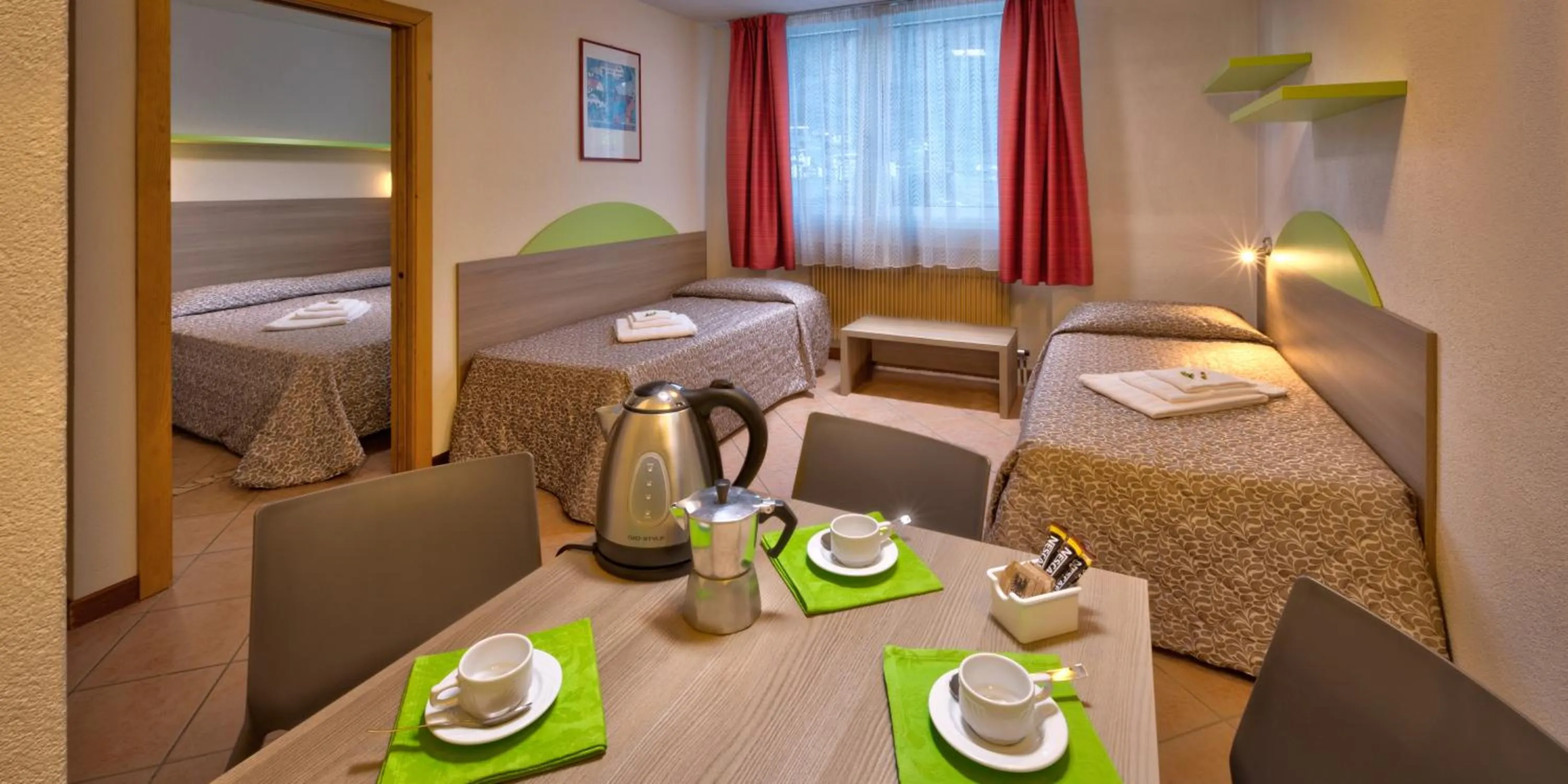 Living room, Bed in Residence Kristall