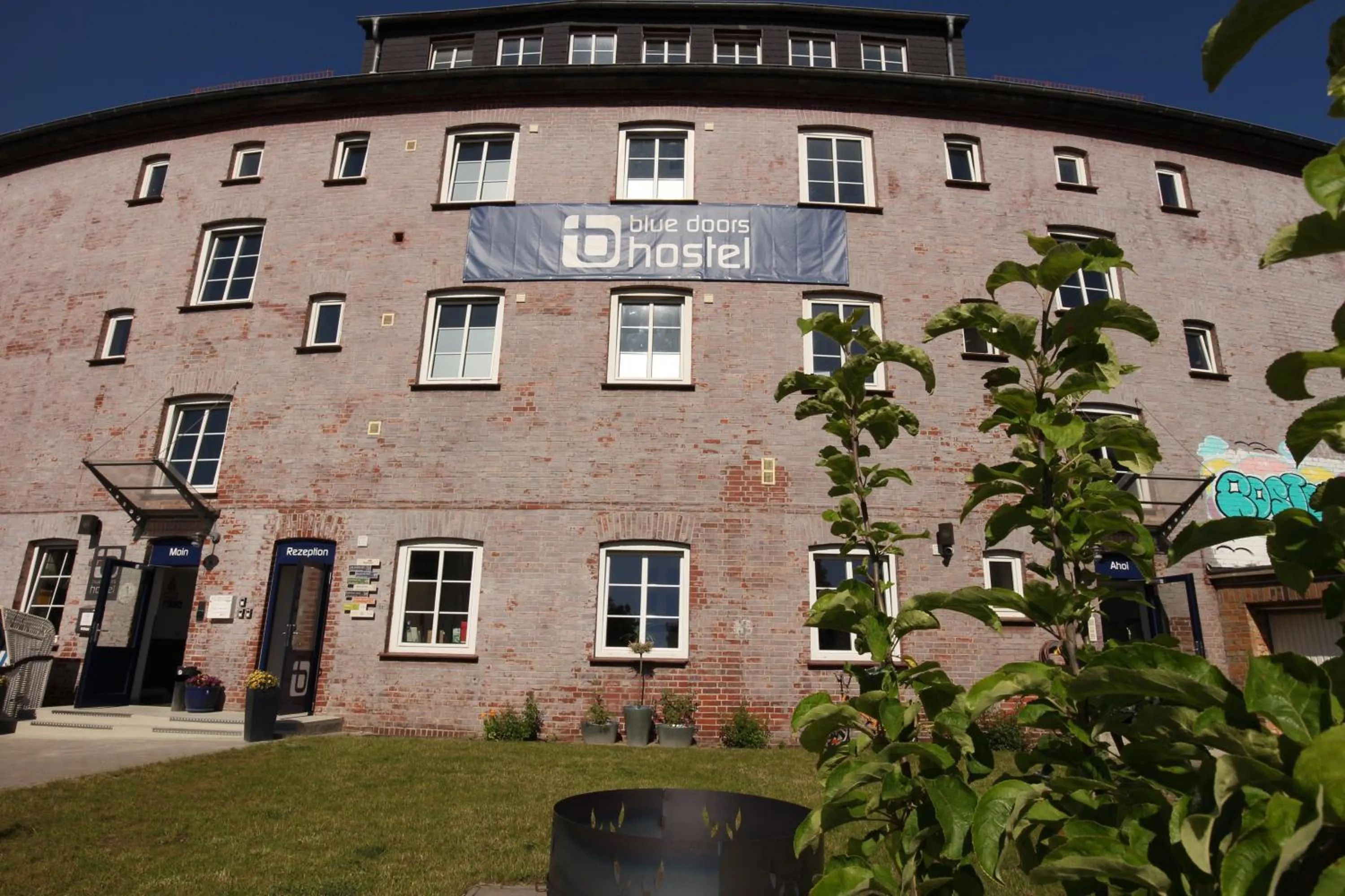 Property building in Blue Doors Hostel KTV