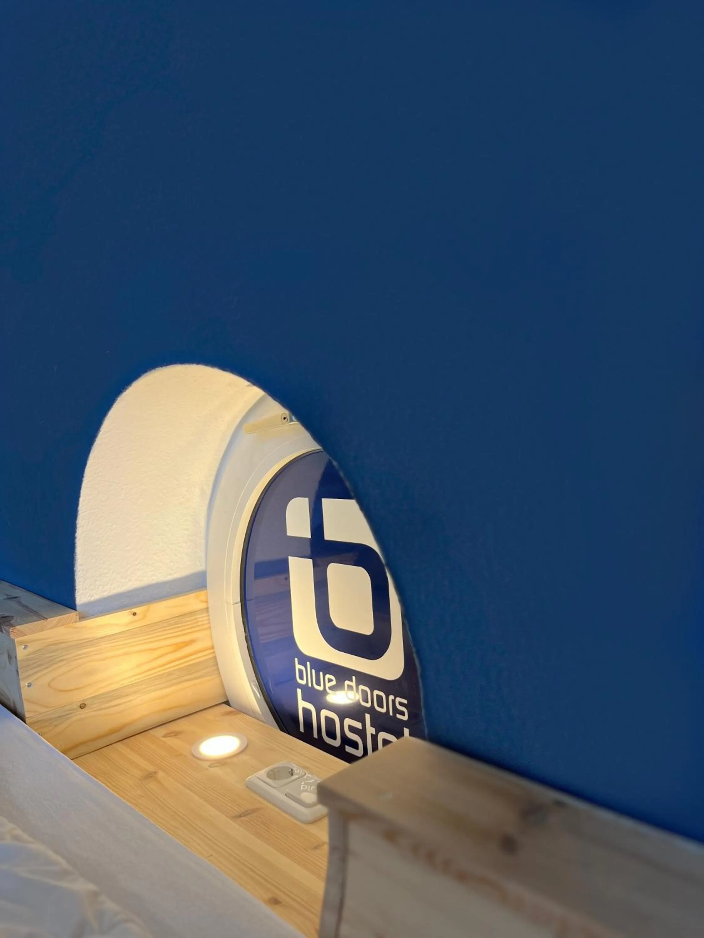 Logo/Certificate/Sign in Blue Doors Hostel KTV