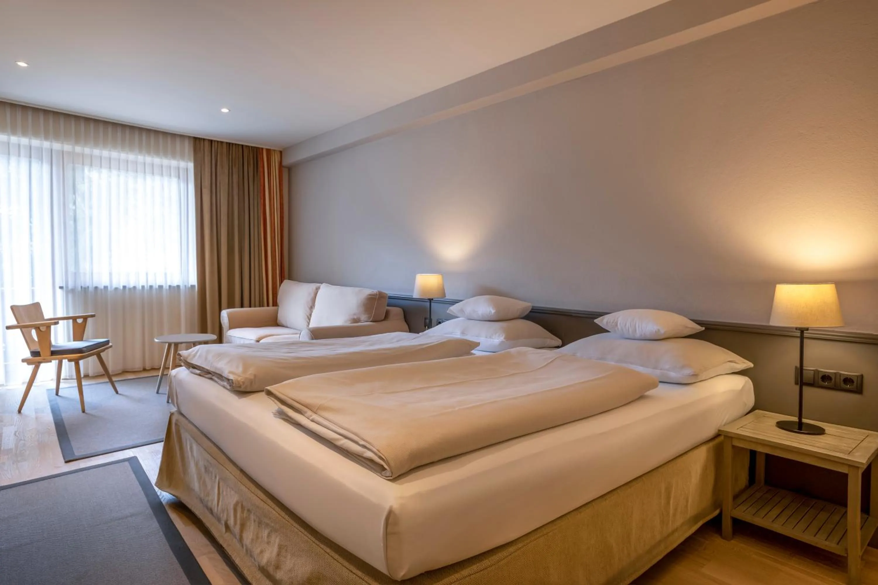 Bed in Hotel Edelweiss