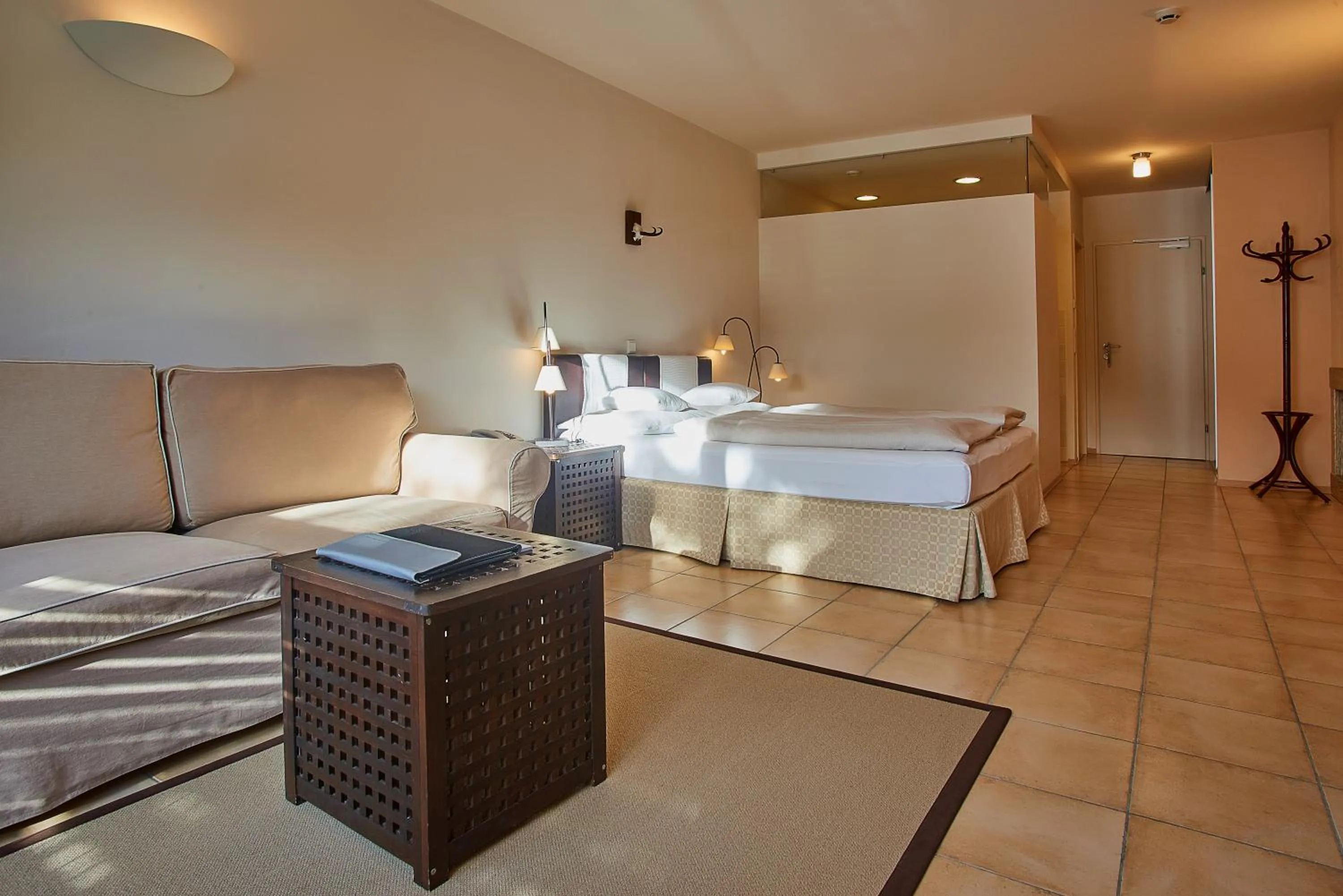 Bed in Hotel Edelweiss