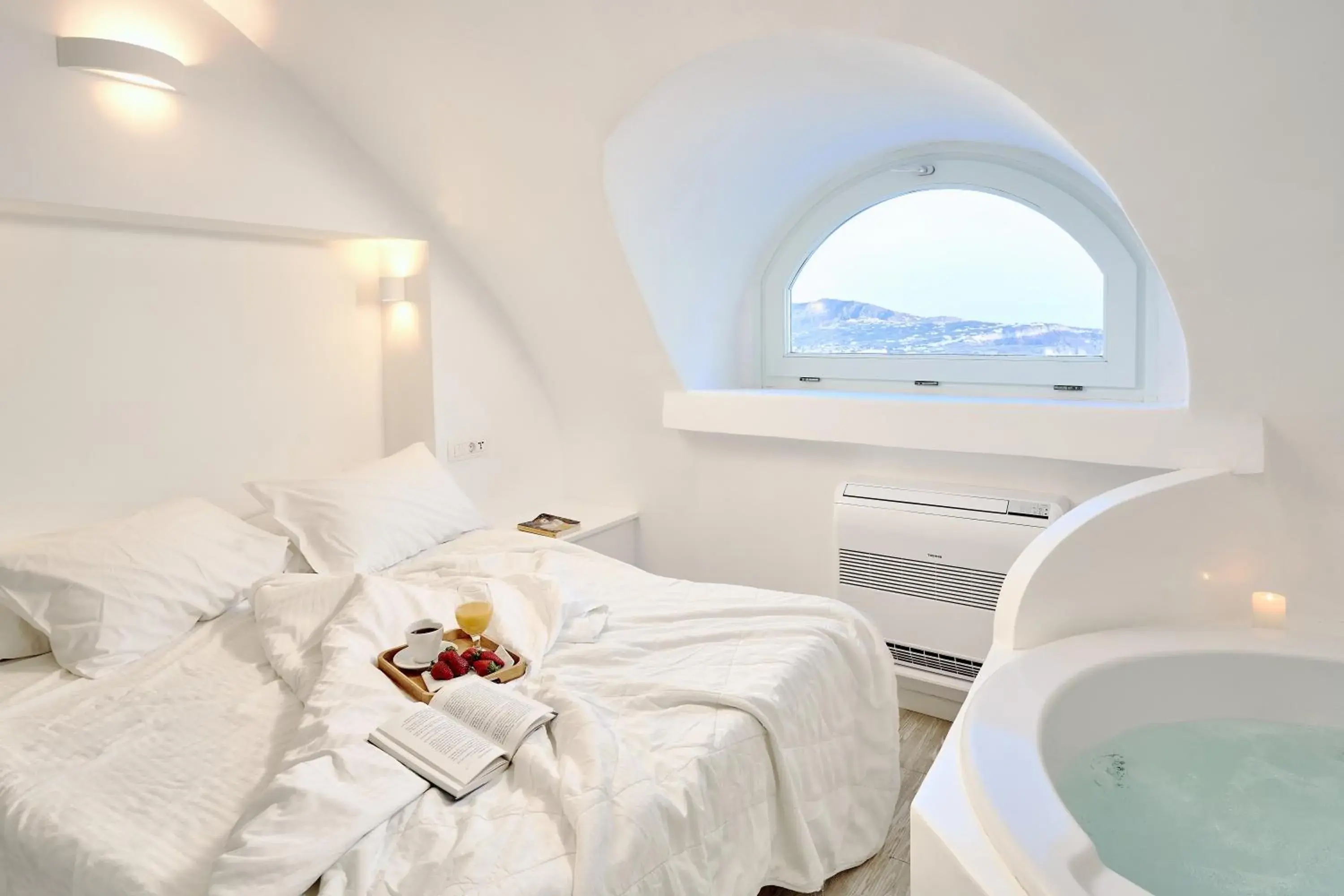 Superior Apartment - Split Level with Indoor & Outdoor Hot Tub and Caldera View in Santorini Mansion at Imerovigli Superior Apartment - Split Level with Indoor & Outdoor Hot Tub and Caldera View in Santorini Mansion at Imerovigli