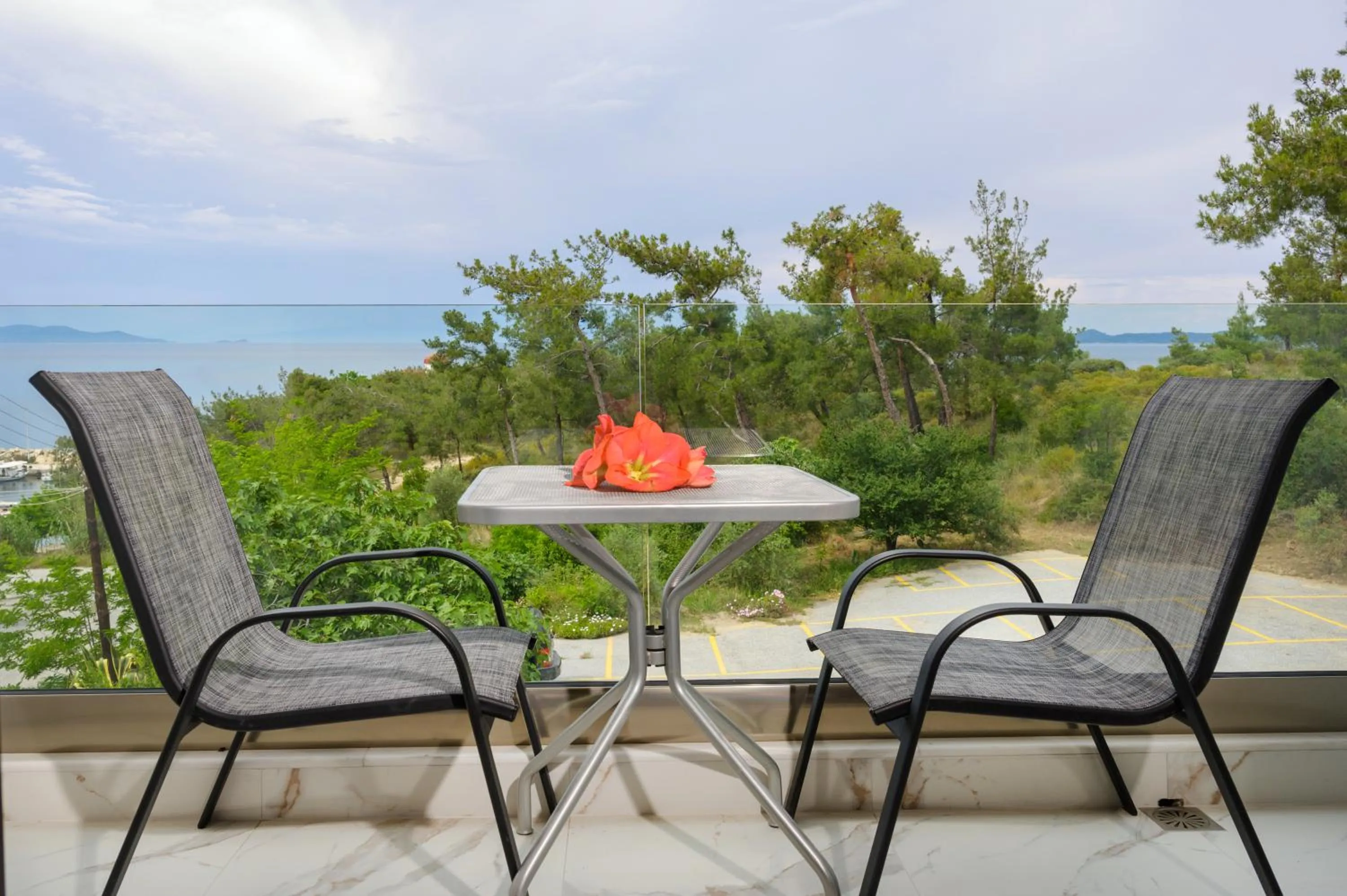 Balcony/Terrace in Leandros Hotel