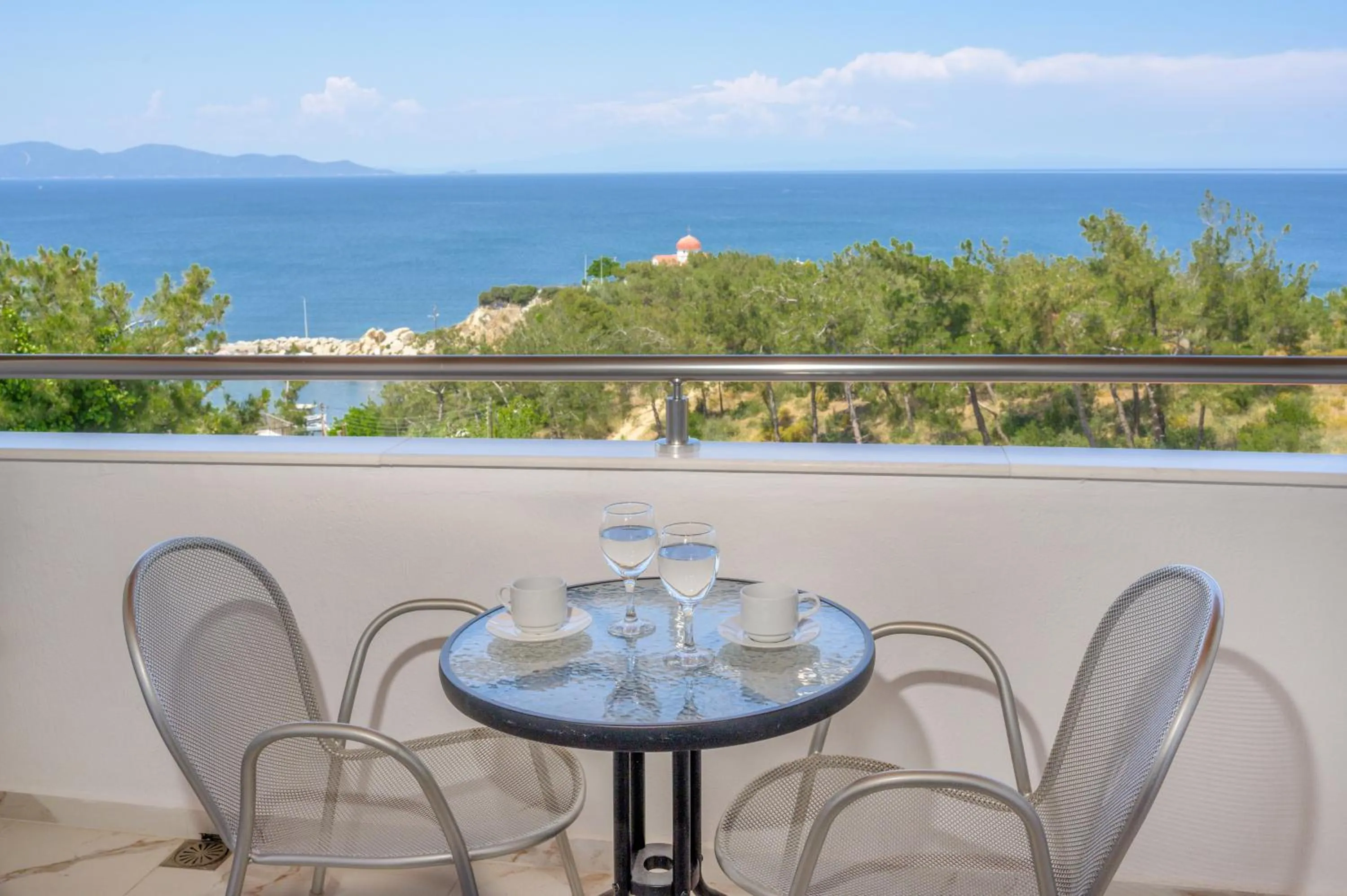Balcony/Terrace in Leandros Hotel