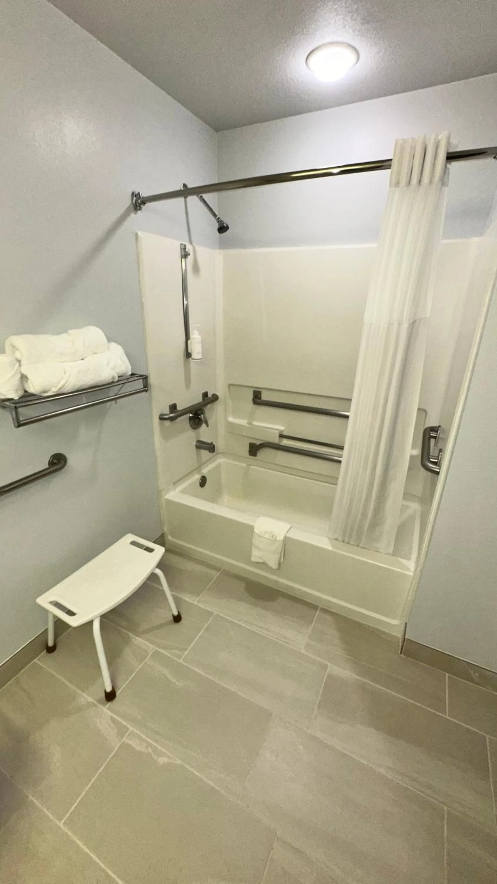 Shower in Microtel Inn & Suites by Wyndham Gallup - PET FRIENDLY